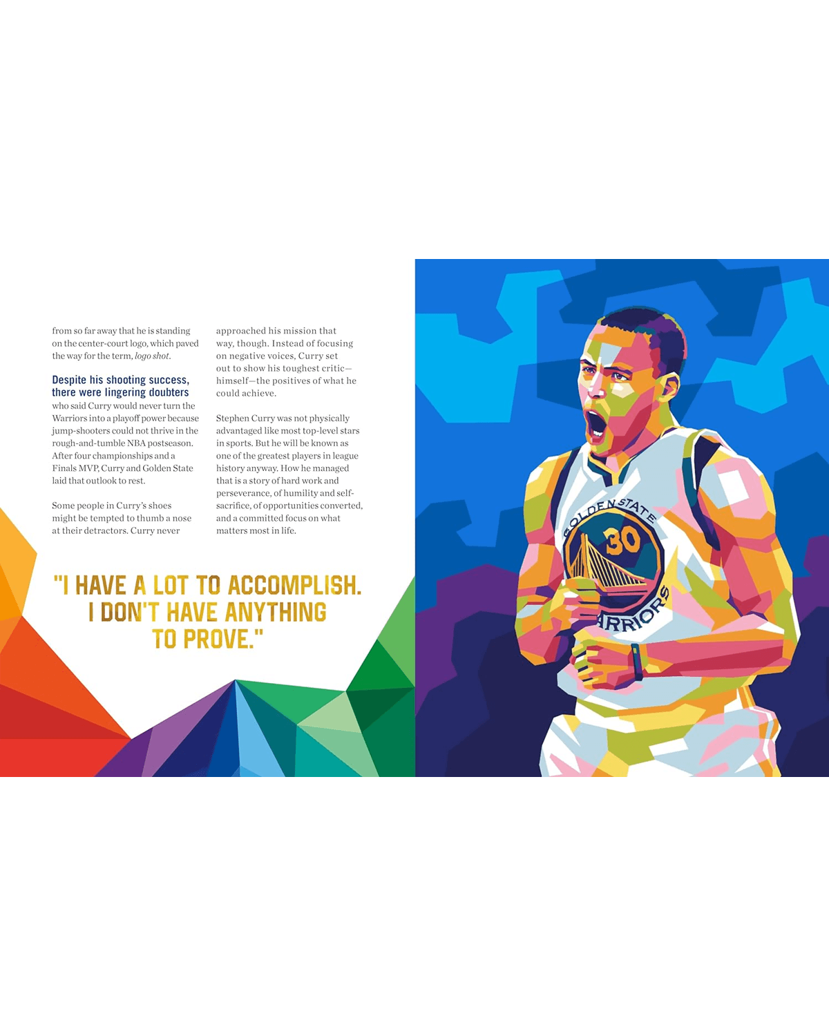 Steph Curry Life Lessons From a Legend NBA Hardcover Book