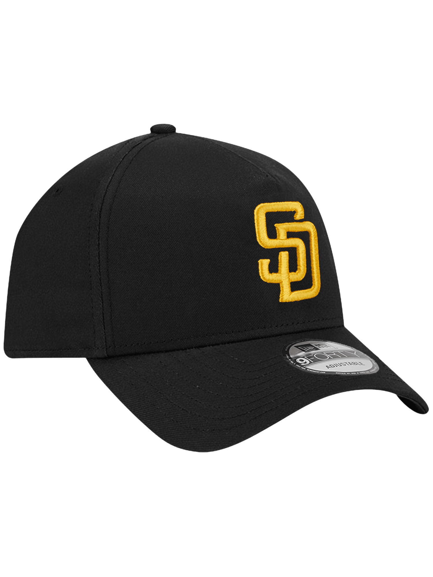 San Diego Padres New Era MLB Team 9FORTY A-Frame Snapback Hat - Black