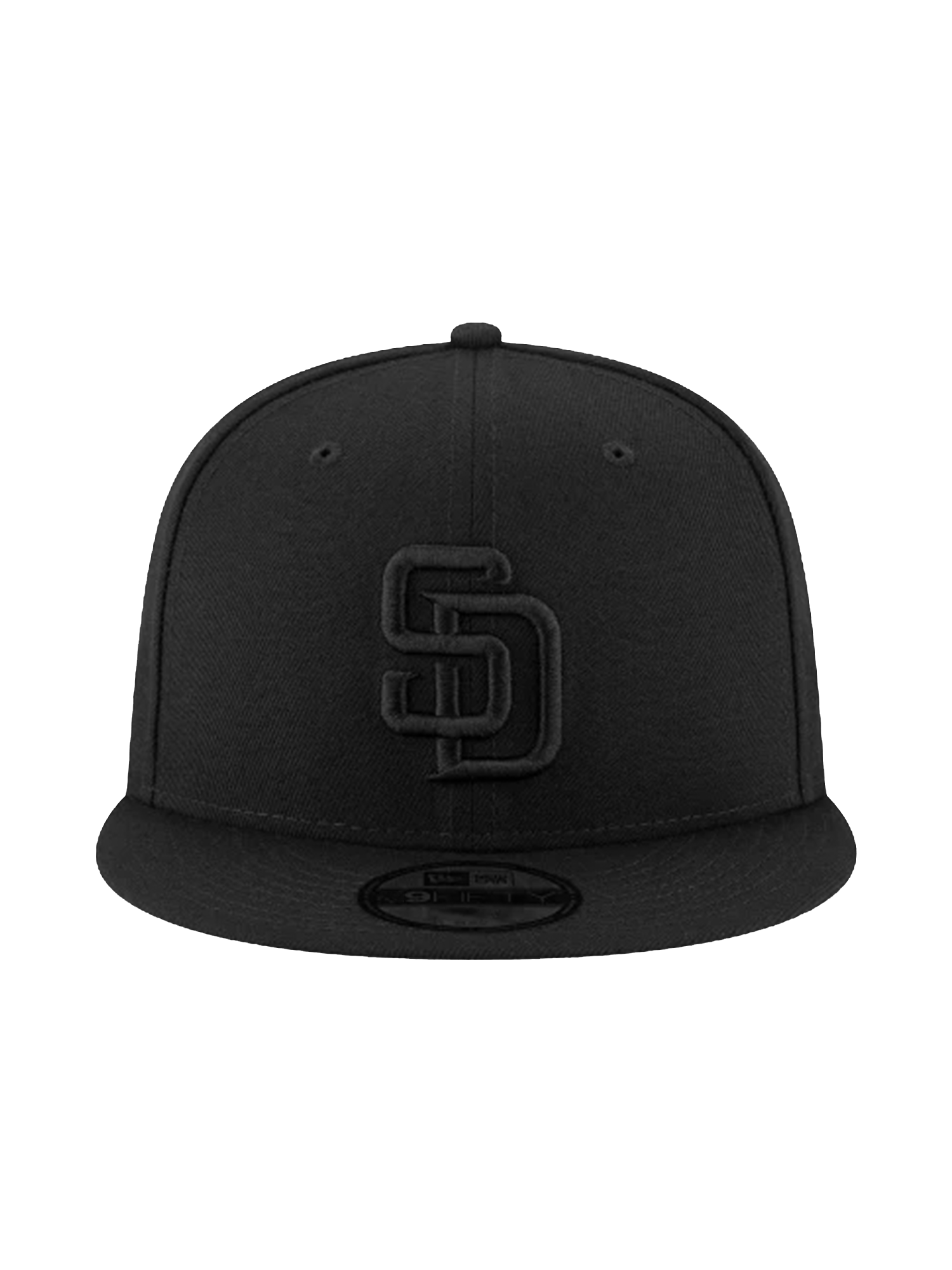 San Diego Padres New Era MLB Black On Black 9FIFTY Snapback Hat