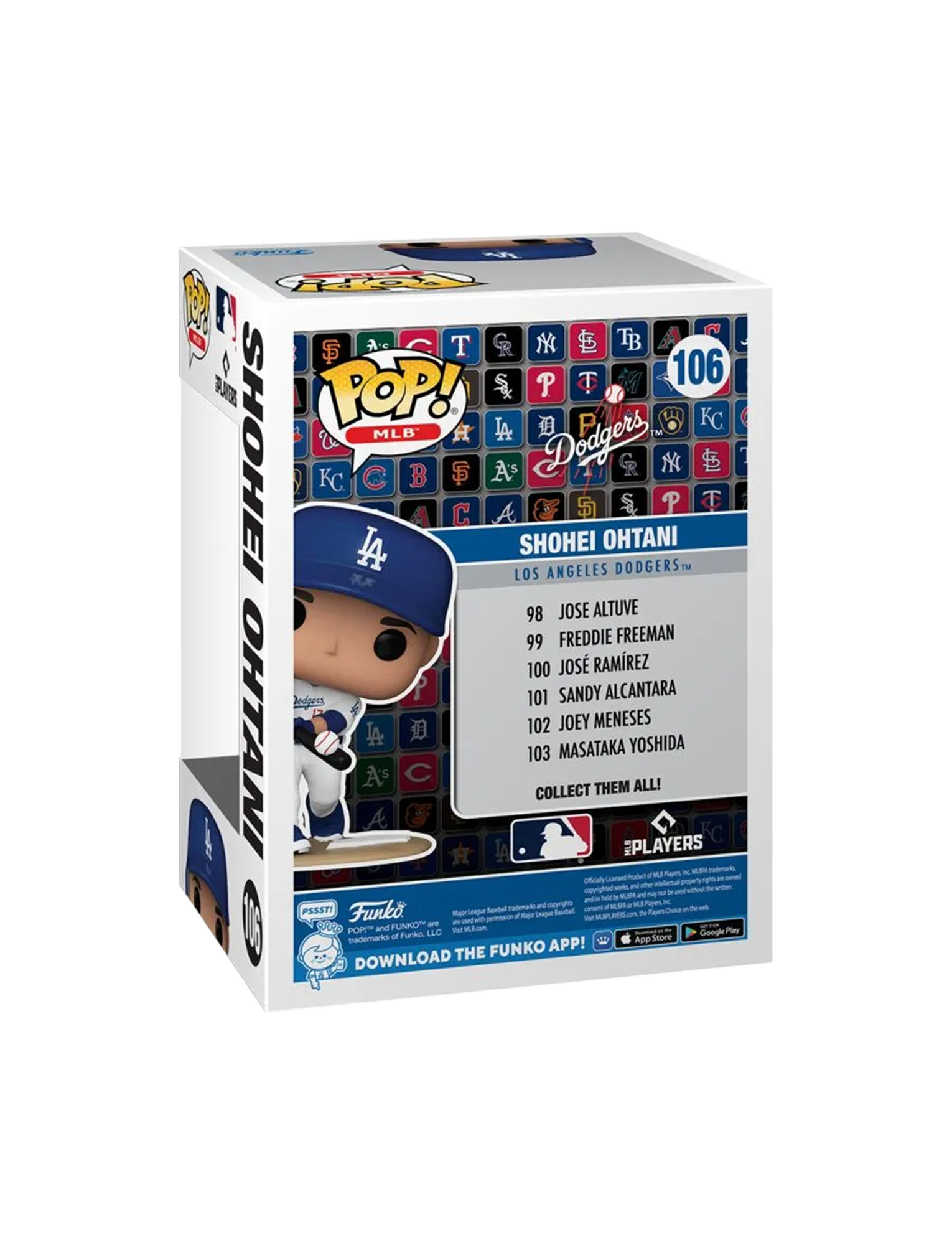 Shohei Ohtani Los Angeles Dodgers Funko MLB 106 Pop Vinyl Figure