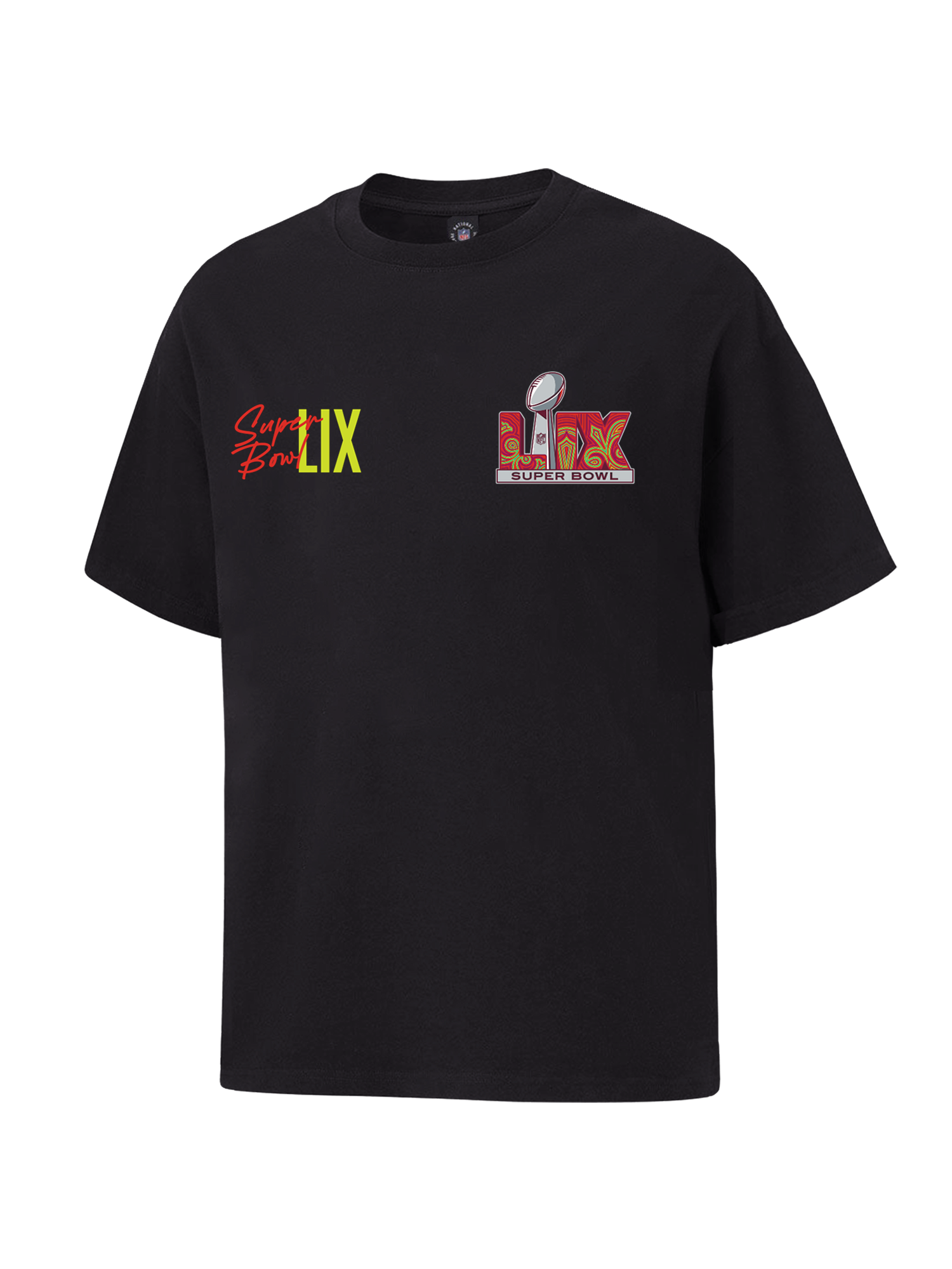 Super Bowl LIX NFL Double Hit Vintage T-Shirt - Black