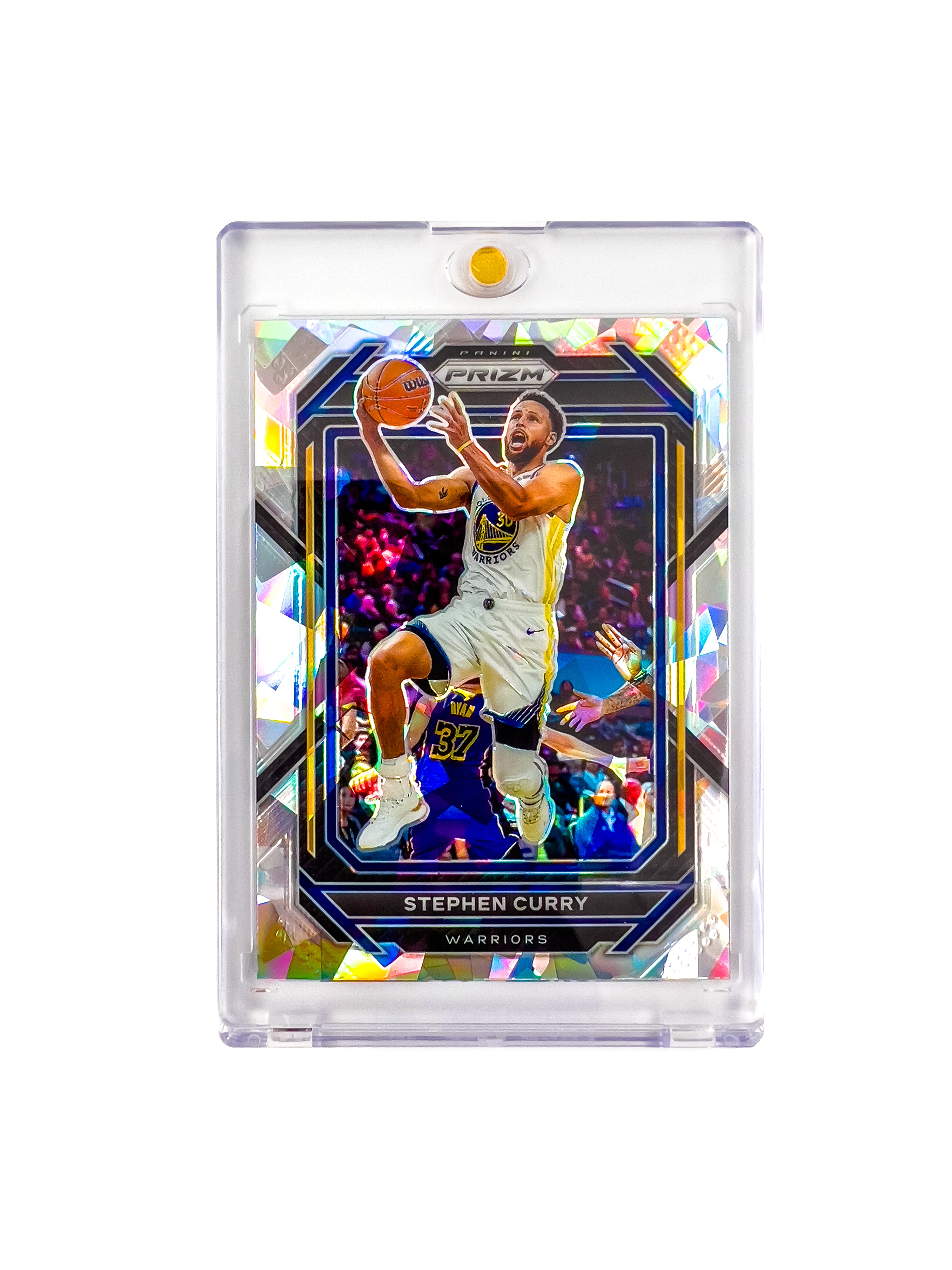 Steph Curry Golden State Warriors Panini NBA Prizm 22-23 Cracked Ice Card