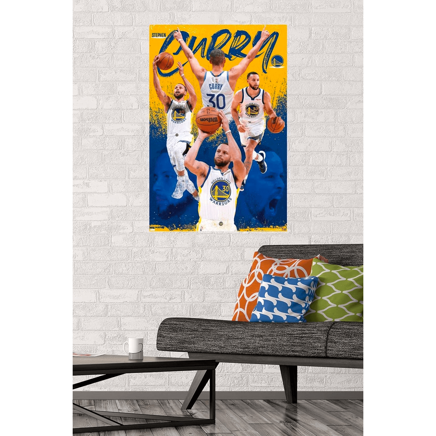 Steph Curry Golden State Warriors Trends NBA 61 x 91.5cm Montage Poster