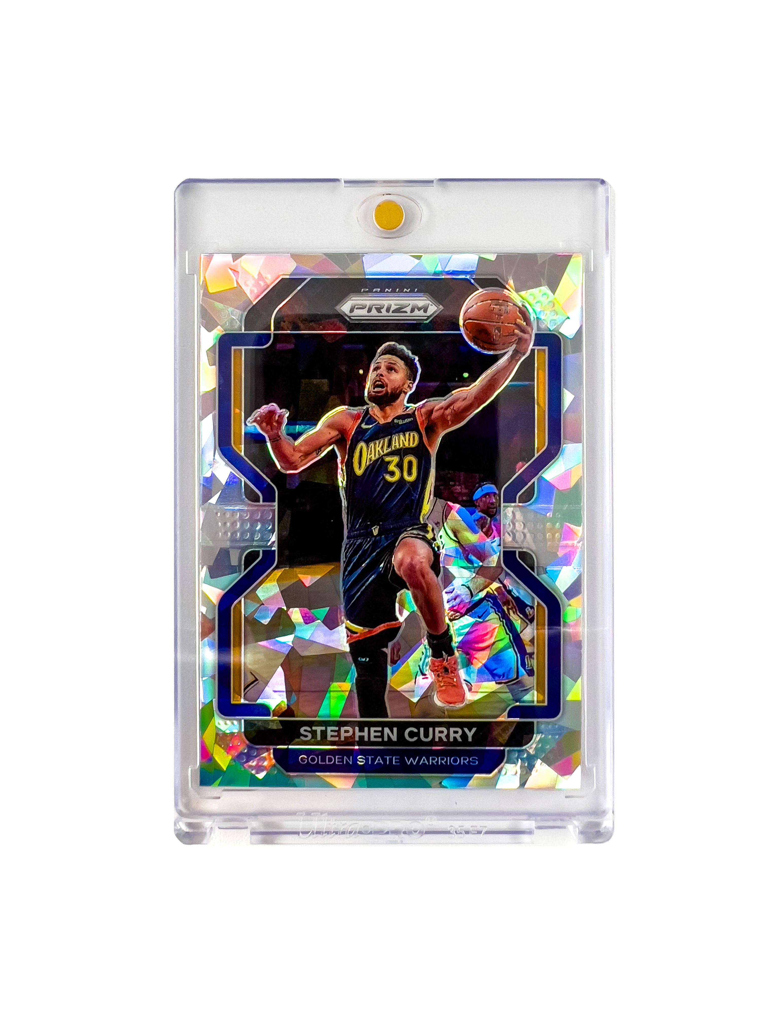 Steph Curry Golden State Warriors Panini NBA Prizm 21-22 Cracked Ice Card