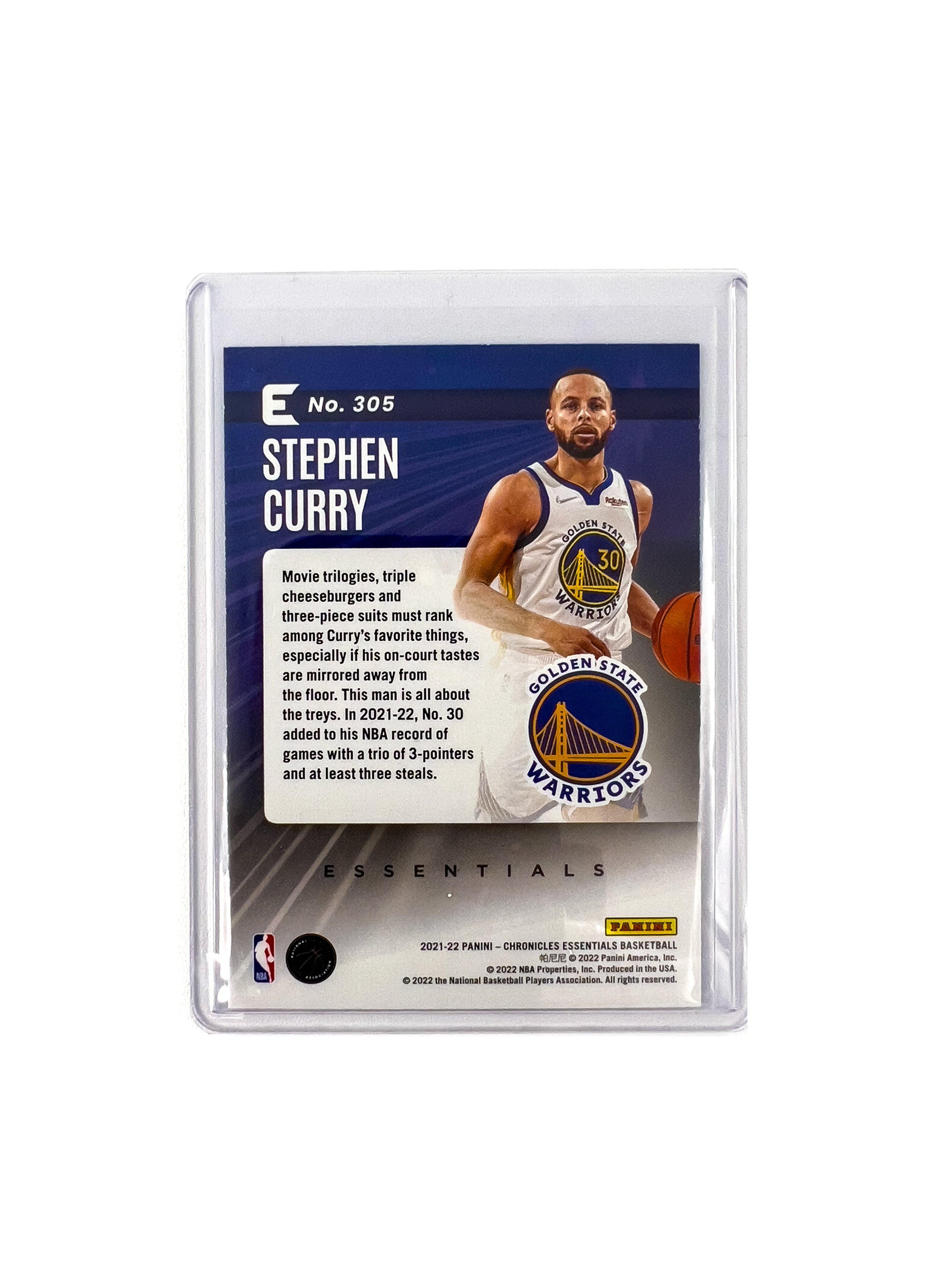 Steph Curry Golden State Warriors Panini NBA 21-22 Essentials Card