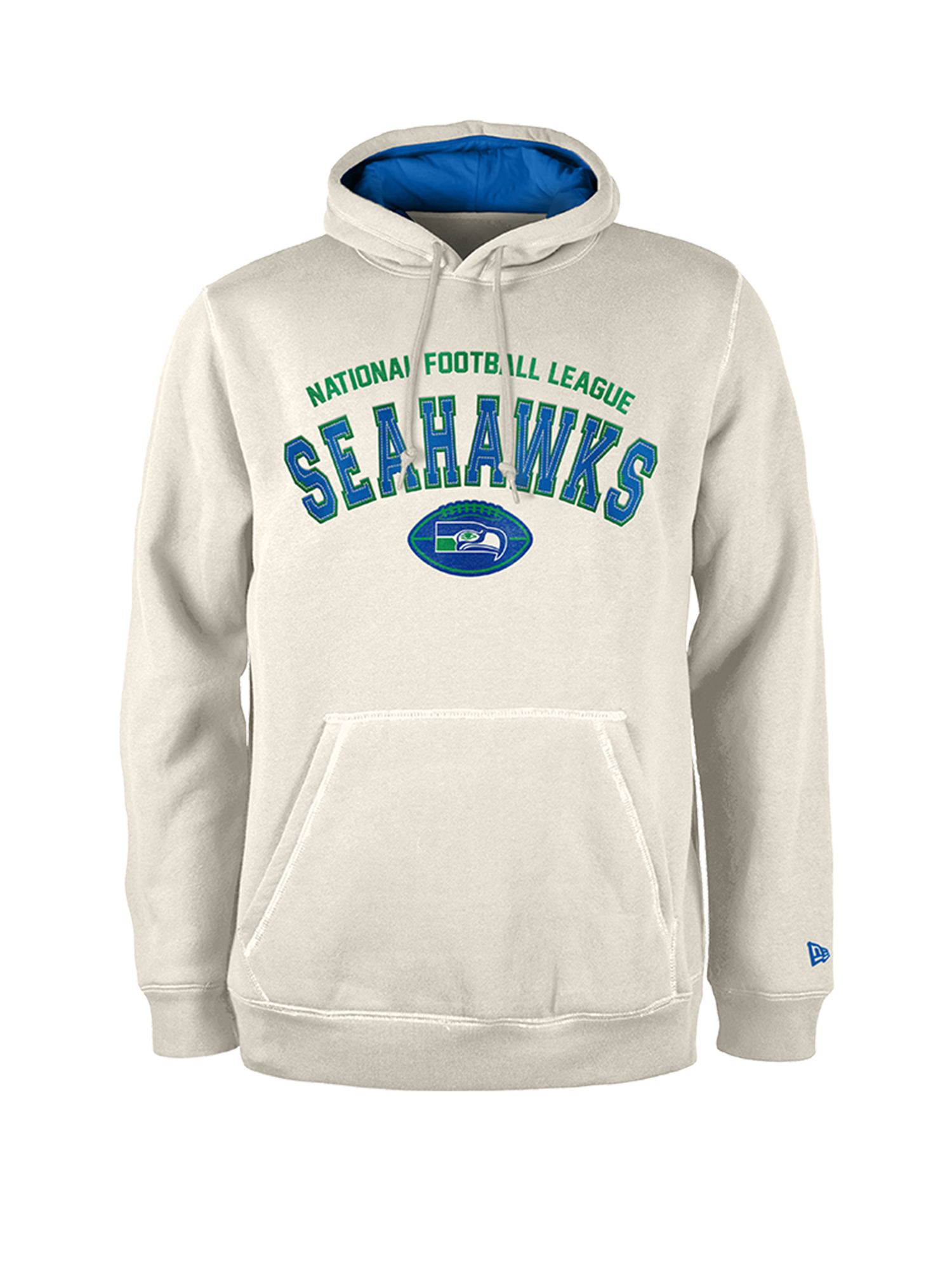 Seattle Seahawks New Era NFL 24 Sideline Historic Hoodie Jumper - Stone