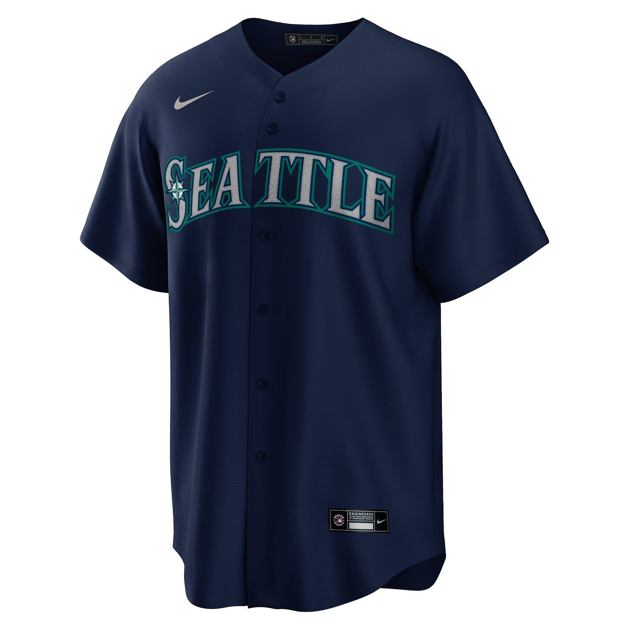 Seattle Mariners Nike MLB Alternate Replica Jersey - Navy