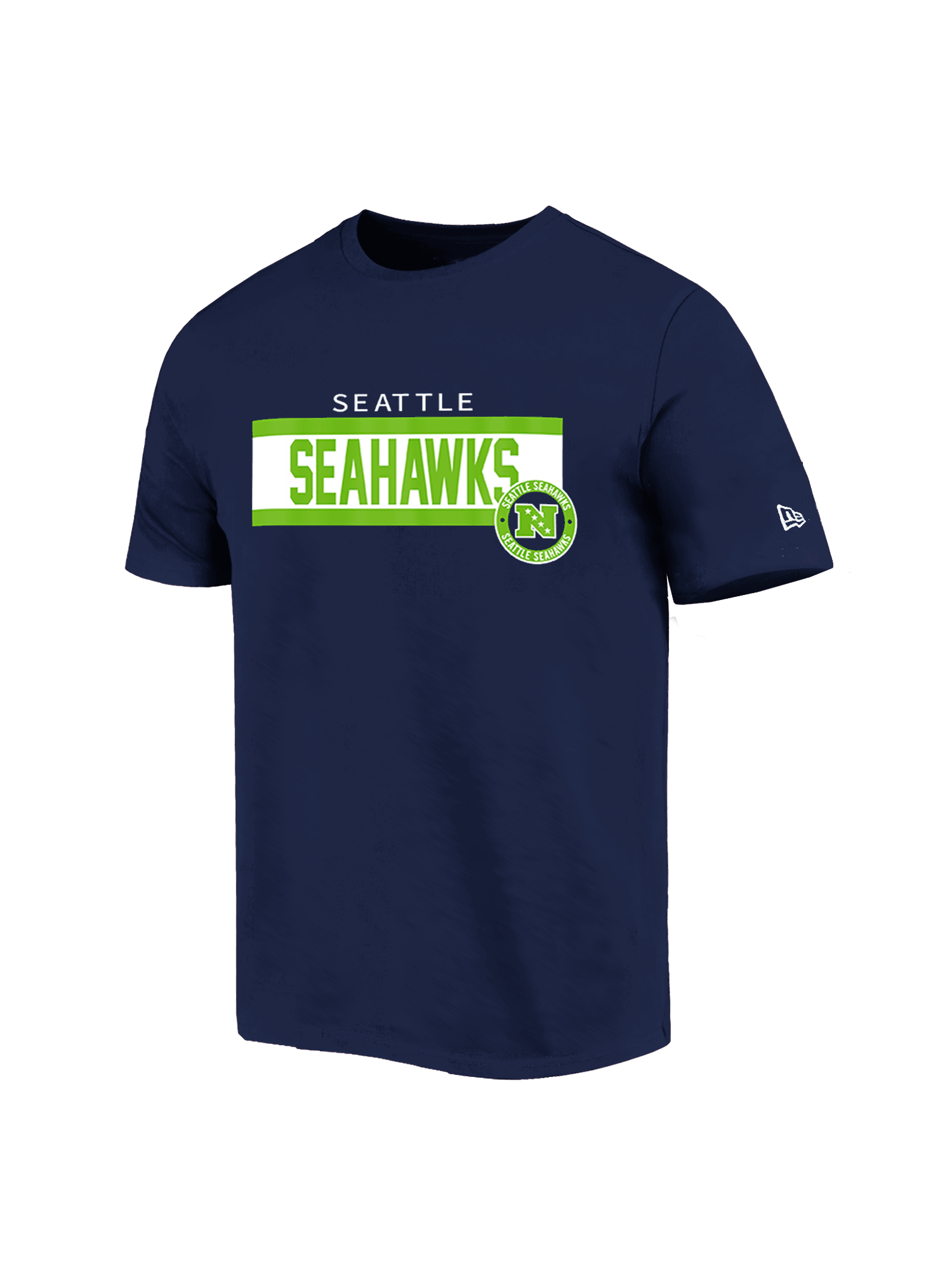 Seattle Seahawks New Era NFL 24 Sideline T-Shirt - Navy