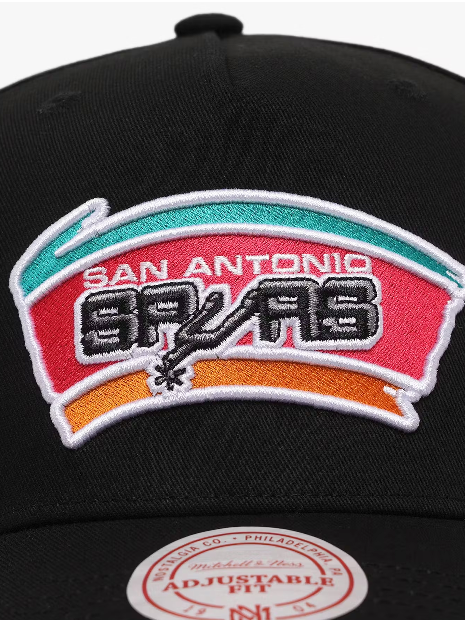 San Antonio Spurs Mitchell & Ness NBA HWC MVP Snapback Hat - Black