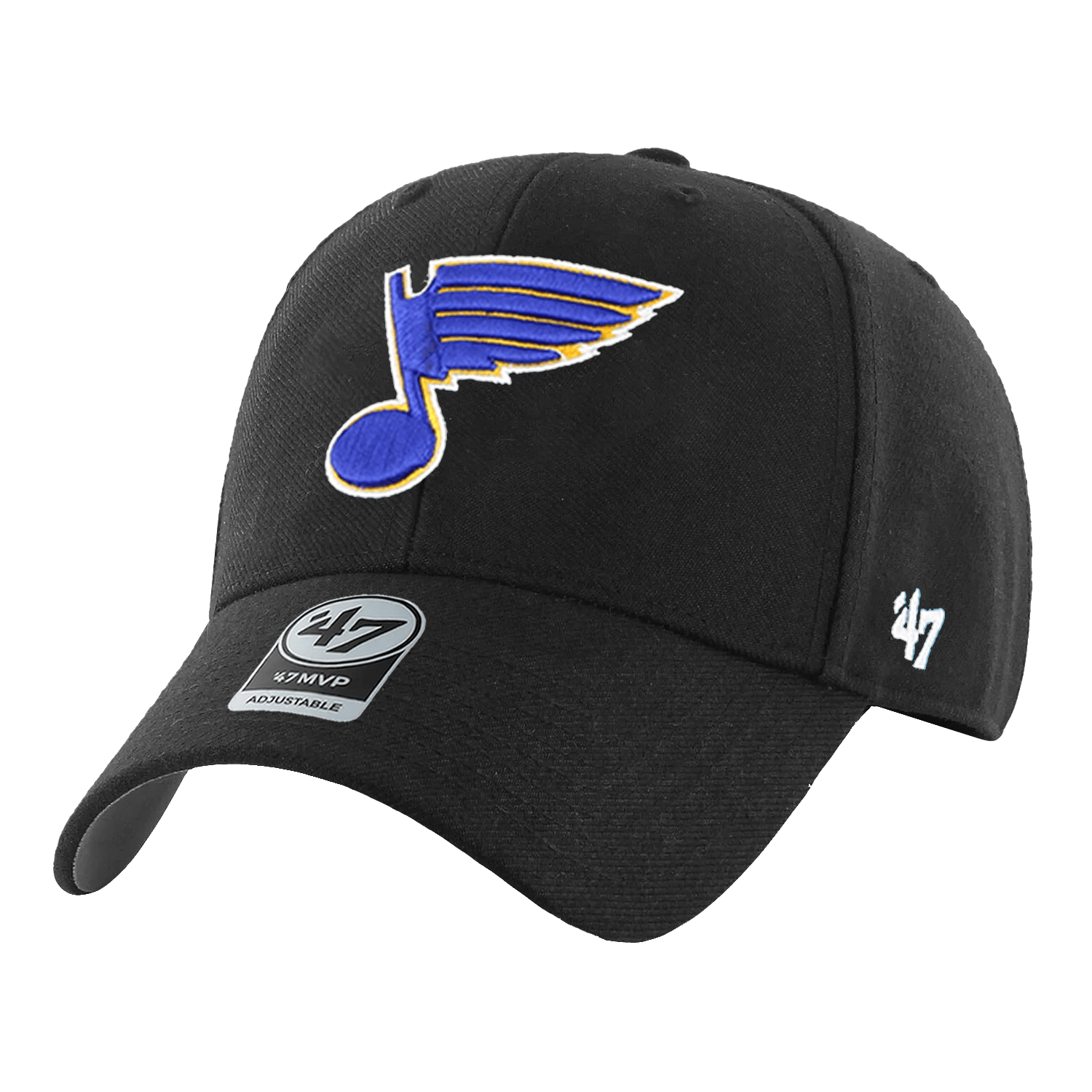 St Louis Blues '47 NHL Team MVP Adjustable Hat - Black