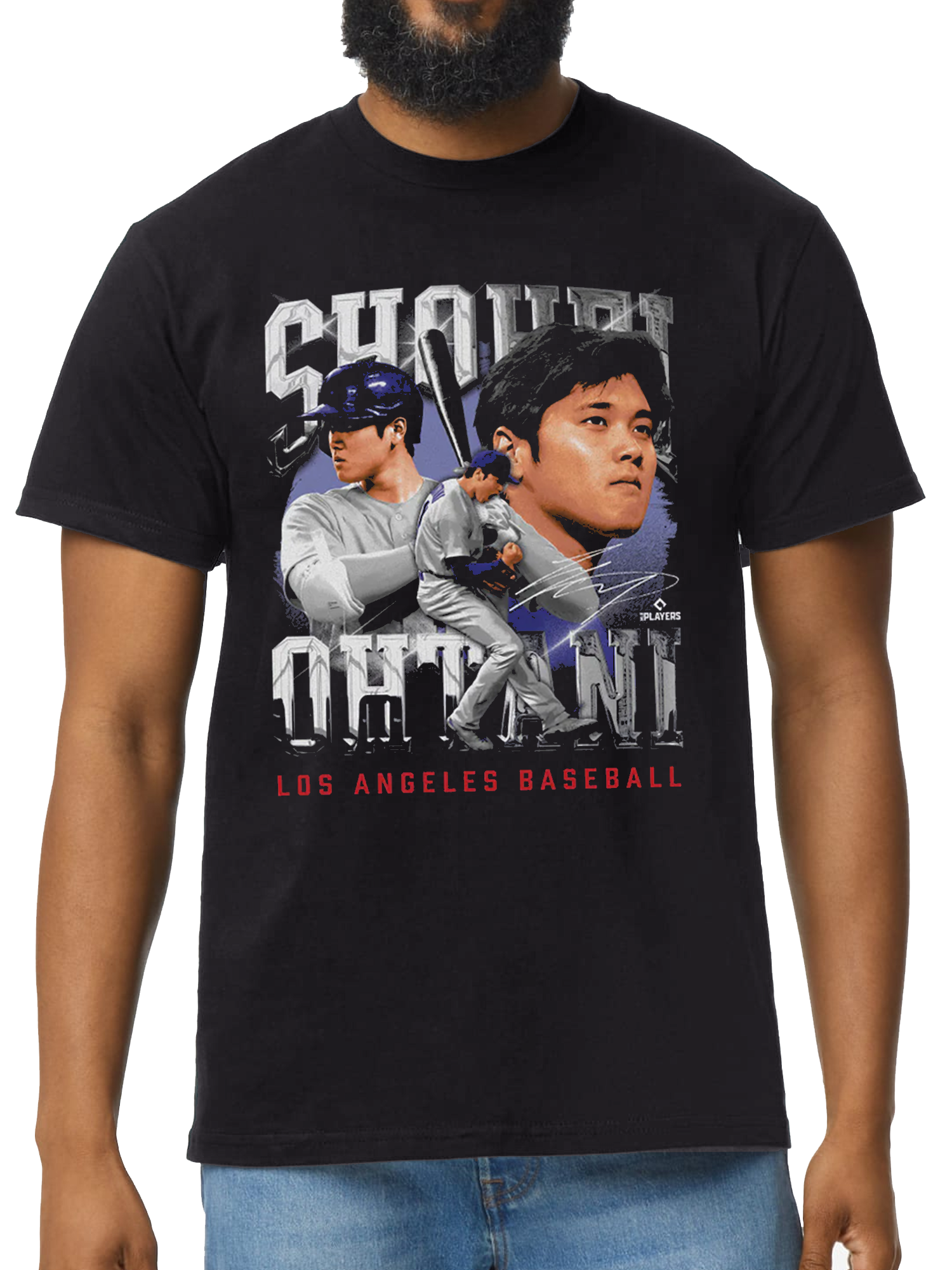 Shohei Ohtani Los Angeles Dodgers 500 Level MLB Homage Heavyweight T-Shirt - Vintage Black