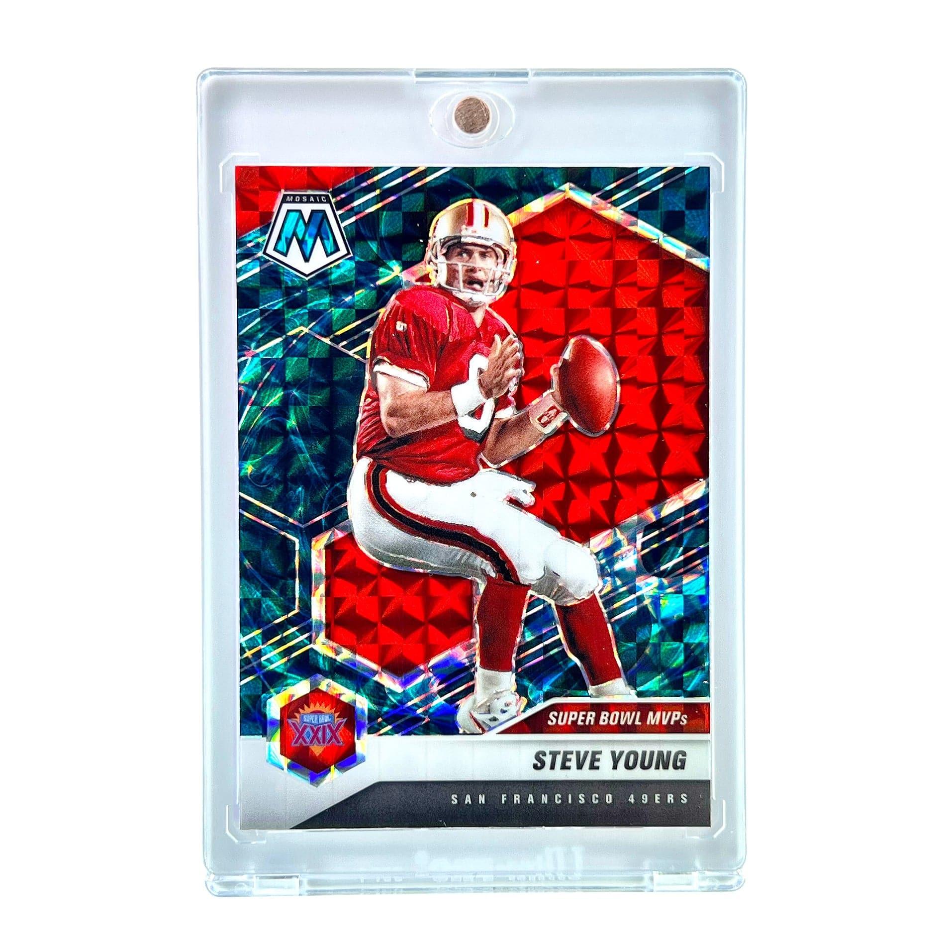 Steve Young San Francisco 49ers Panini NFL 21 Mosaic SB MVP Genesis Card