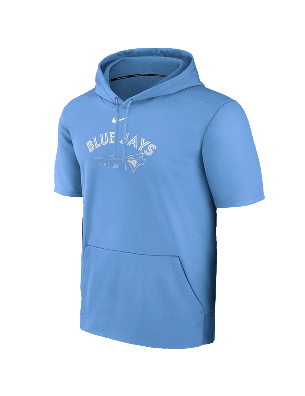 Toronto Blue Jays Nike MLB AC Performance Short Sleeve Hoodie Jumper - Blue