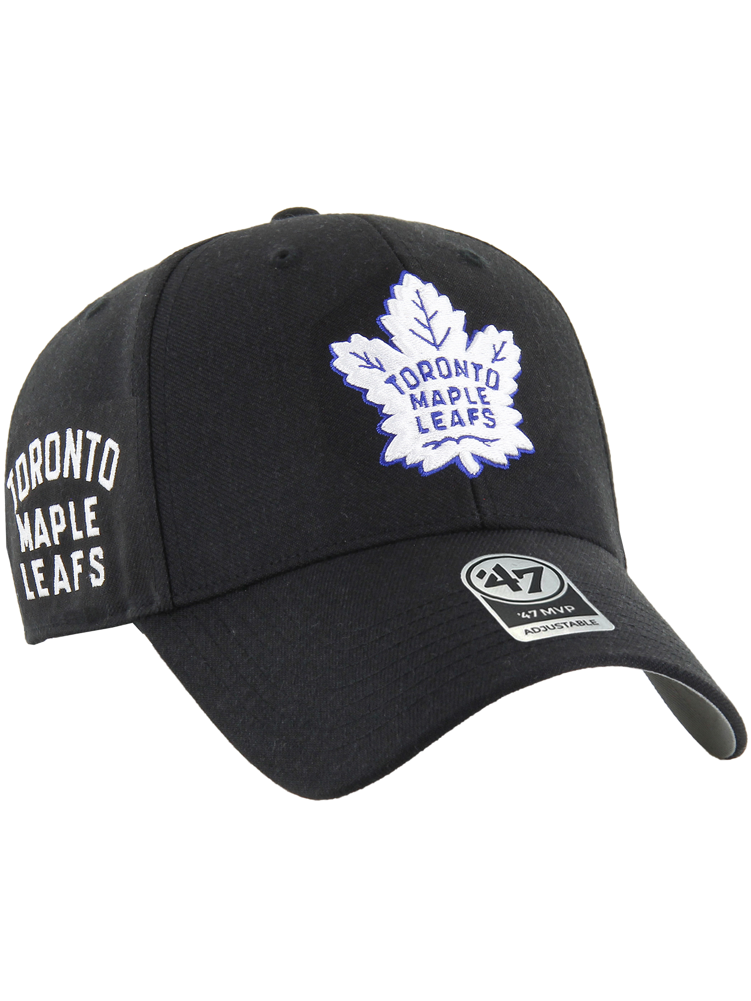 Toronto Maple Leafs '47 NHL Wordmark Hit MVP Snapback Hat - Black