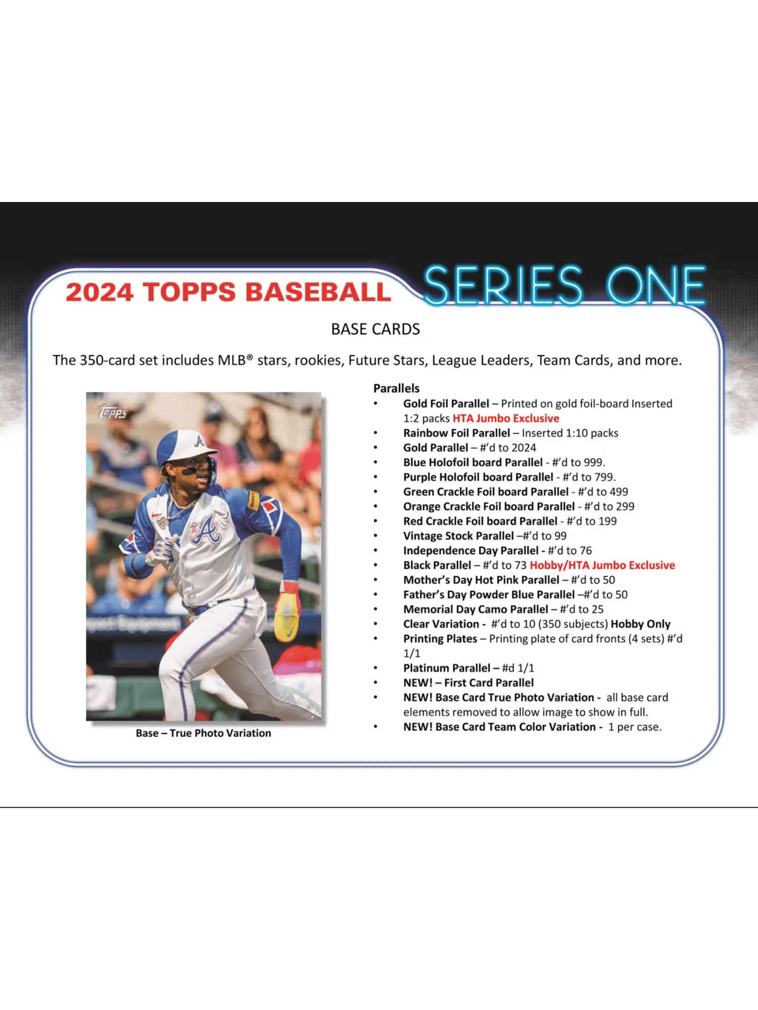 2024 Topps MLB Series 1 Baseball Trading Card Blaster Box