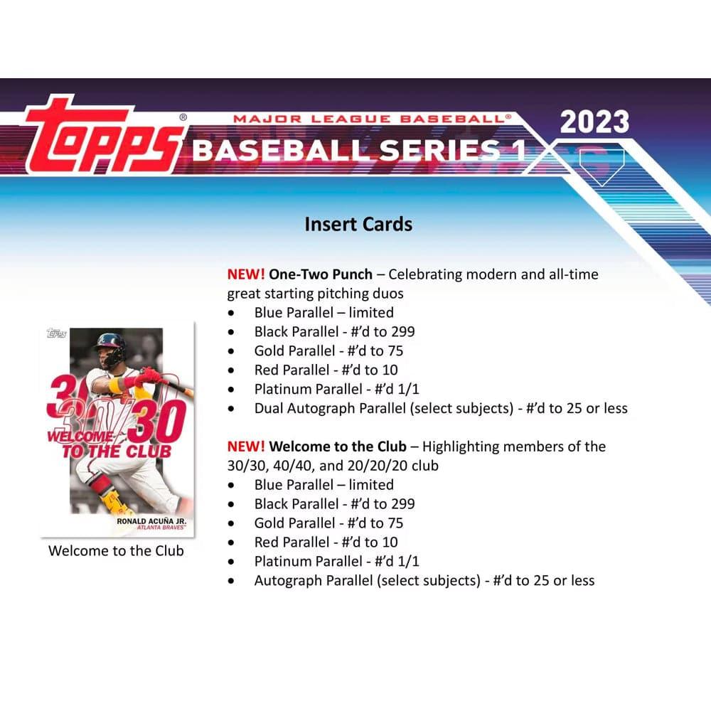 2023 Topps MLB Series 1 Baseball Trading Card Blaster Pack