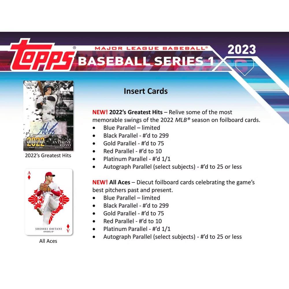 2023 Topps MLB Series 1 Baseball Trading Card Blaster Pack