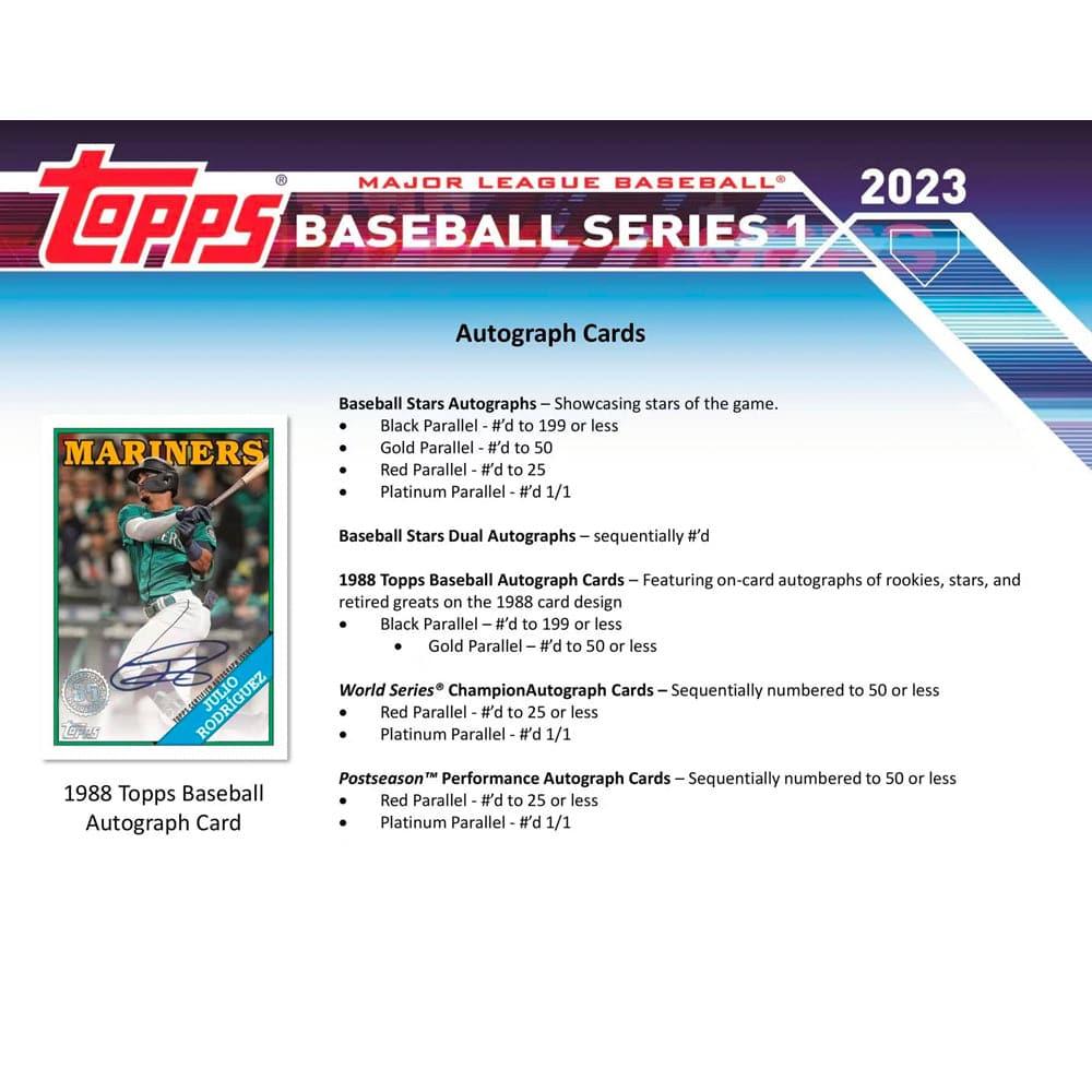 2023 Topps MLB Series 1 Baseball Trading Card Blaster Pack