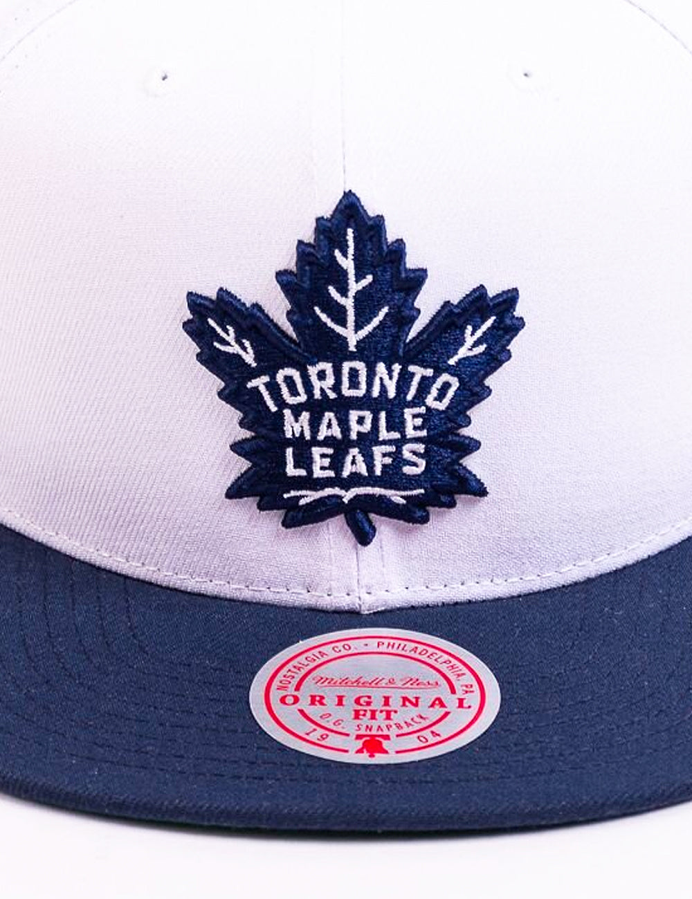 Toronto Maple Leafs Mitchell & Ness NHL Team 2T OG Snapback Hat - White