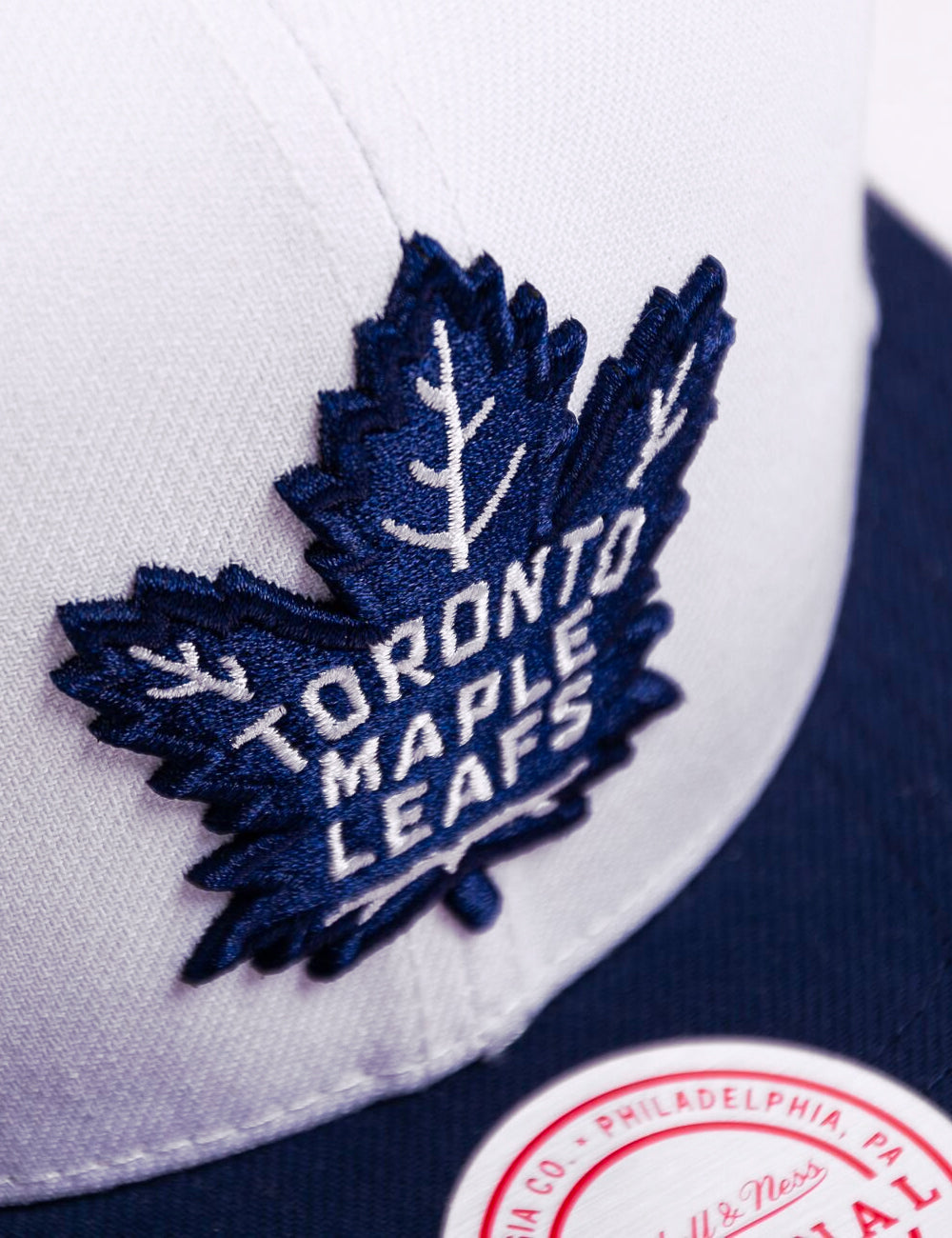 Toronto Maple Leafs Mitchell & Ness NHL Team 2T OG Snapback Hat - White