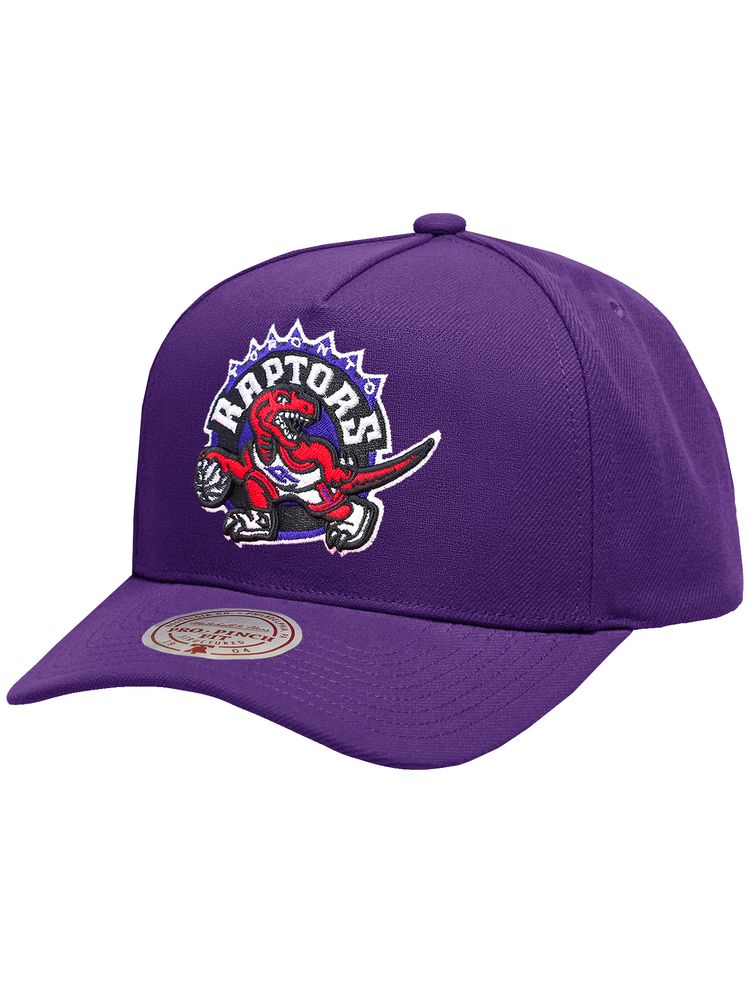 Toronto Raptors Mitchell & Ness NBA HWC Pro Pinch Snapback Hat - Purple