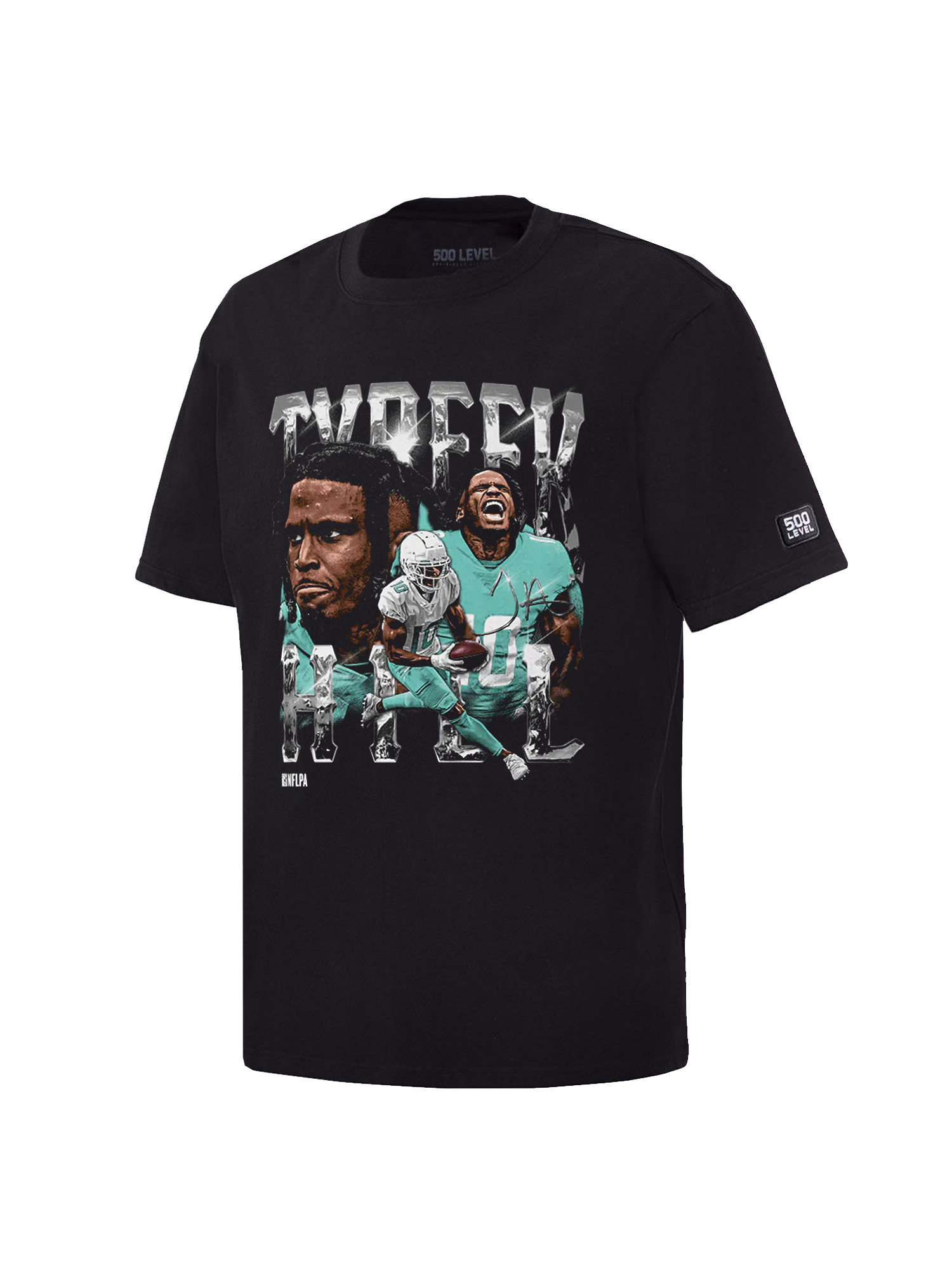 Tyreek Hill Miami Dolphins 500 Level NFL Homage T-Shirt - Black