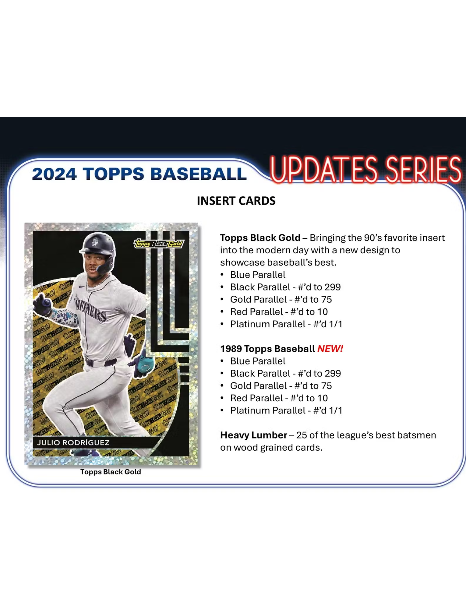 2024 Topps MLB Update Series Baseball Trading Card Retail Pack