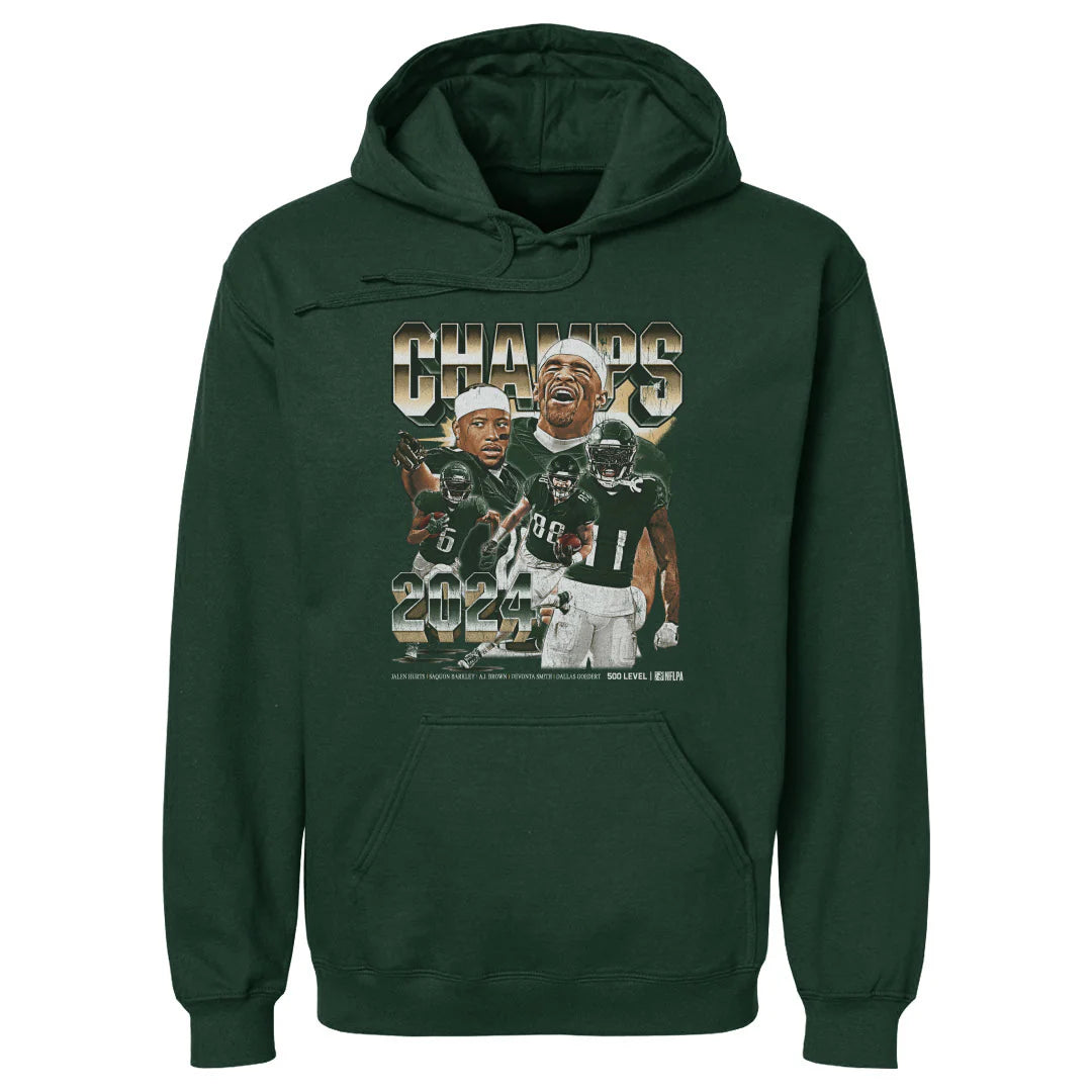 Philadelphia Eagles 500 Level NFL Super Bowl LIX Champs Homage Hoodie Jumper - Green