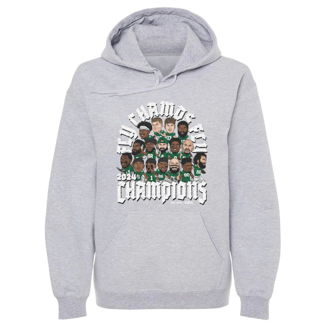 Philadelphia Eagles 500 Level NFL Super Bowl LIX Champs Group Hoodie - Grey