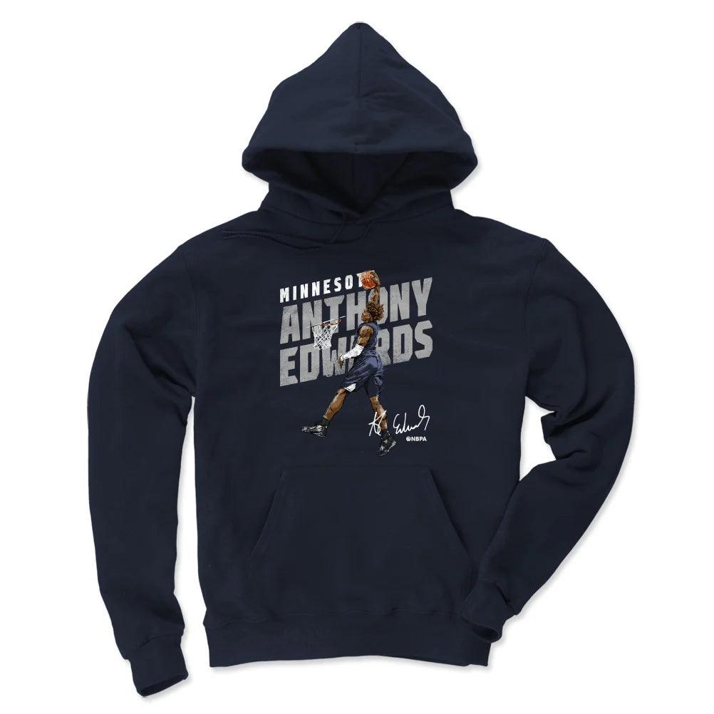 Anthony Edwards Minnesota Timberwolves 500 Level NBA Dunk Hoodie Jumper - Navy