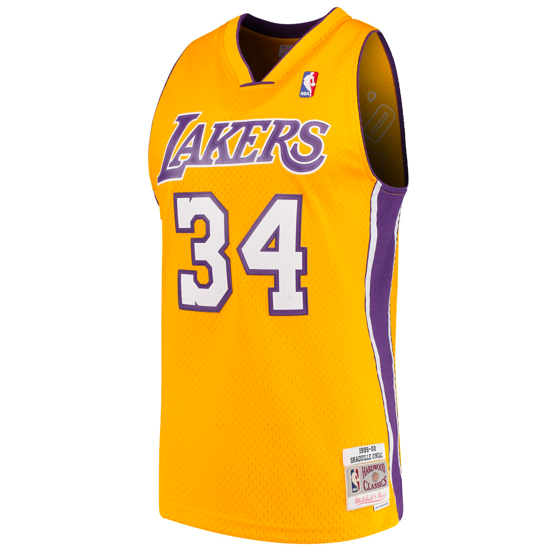 Shaquille O'Neal Los Angeles Lakers Mitchell & Ness NBA 99-00 Swingman Jersey - Gold