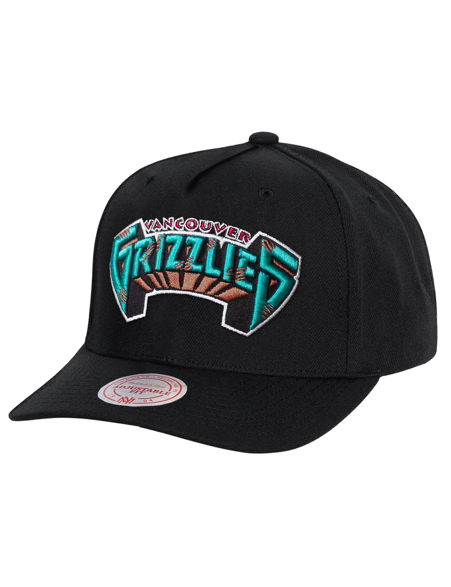 Memphis Grizzlies Mitchell & Ness NBA HWC Wordmark MVP Snapback Hat - Black