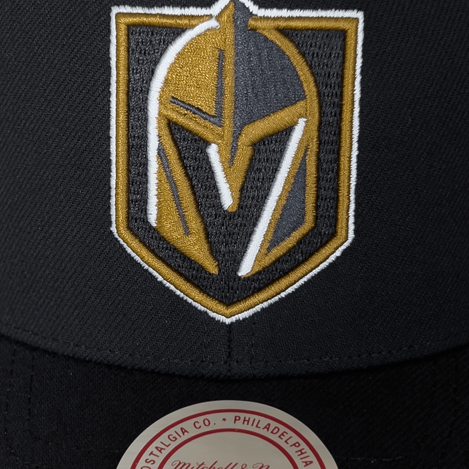 Vegas Golden Knights Mitchell & Ness NHL Icon Pro Crown Snapback Hat - Black