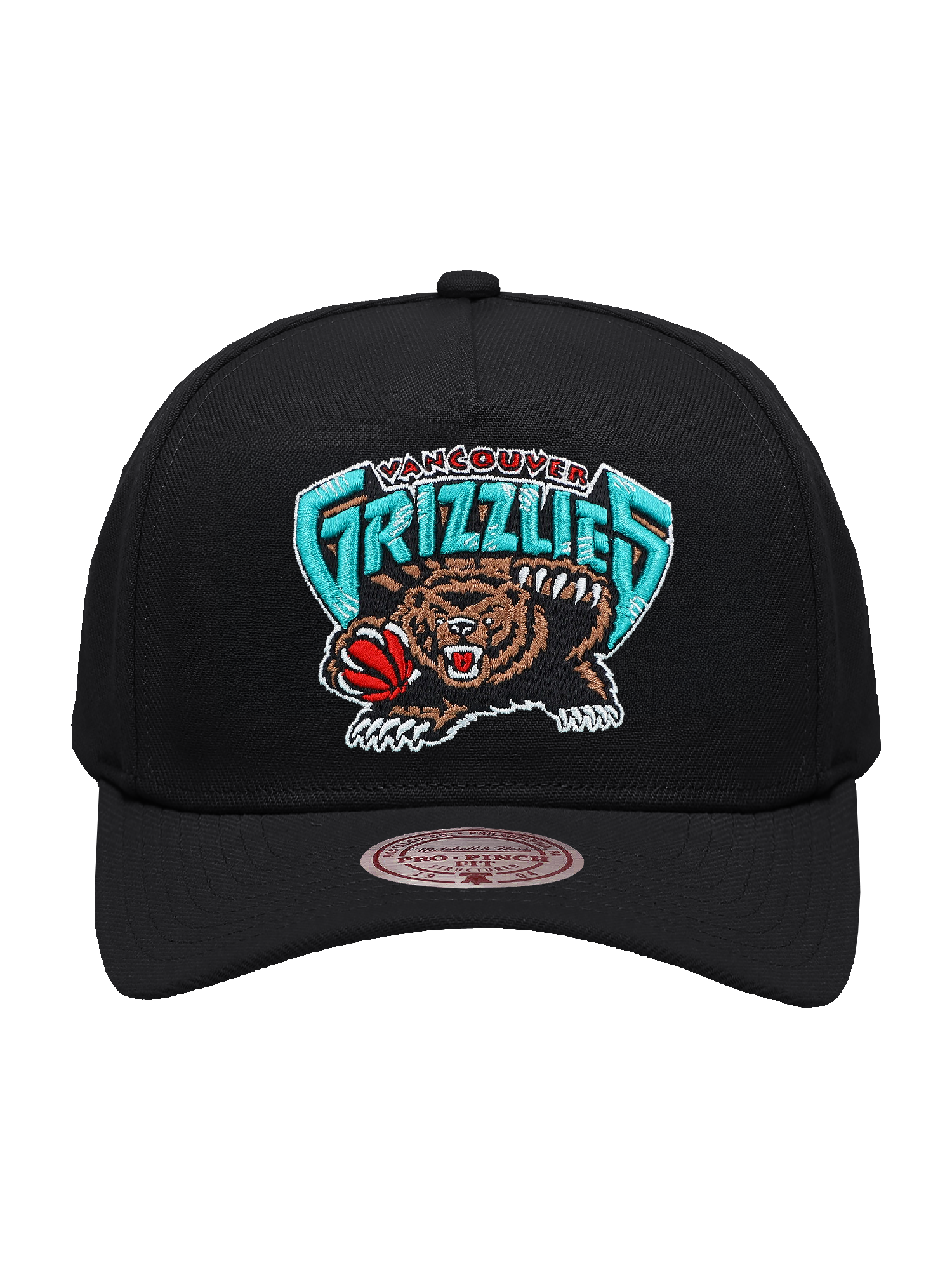 Memphis Grizzlies Mitchell & Ness NBA HWC Pro Pinch Snapback Hat - Black