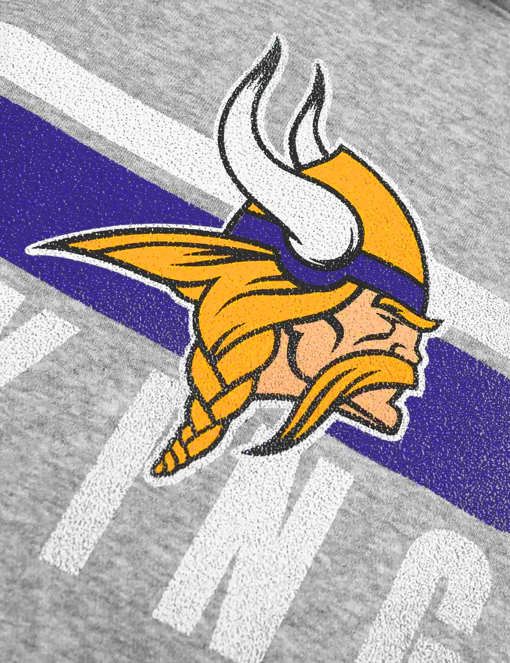 Minnesota Vikings Nike NFL Team Stripes Hoodie Jumper - Heather Grey