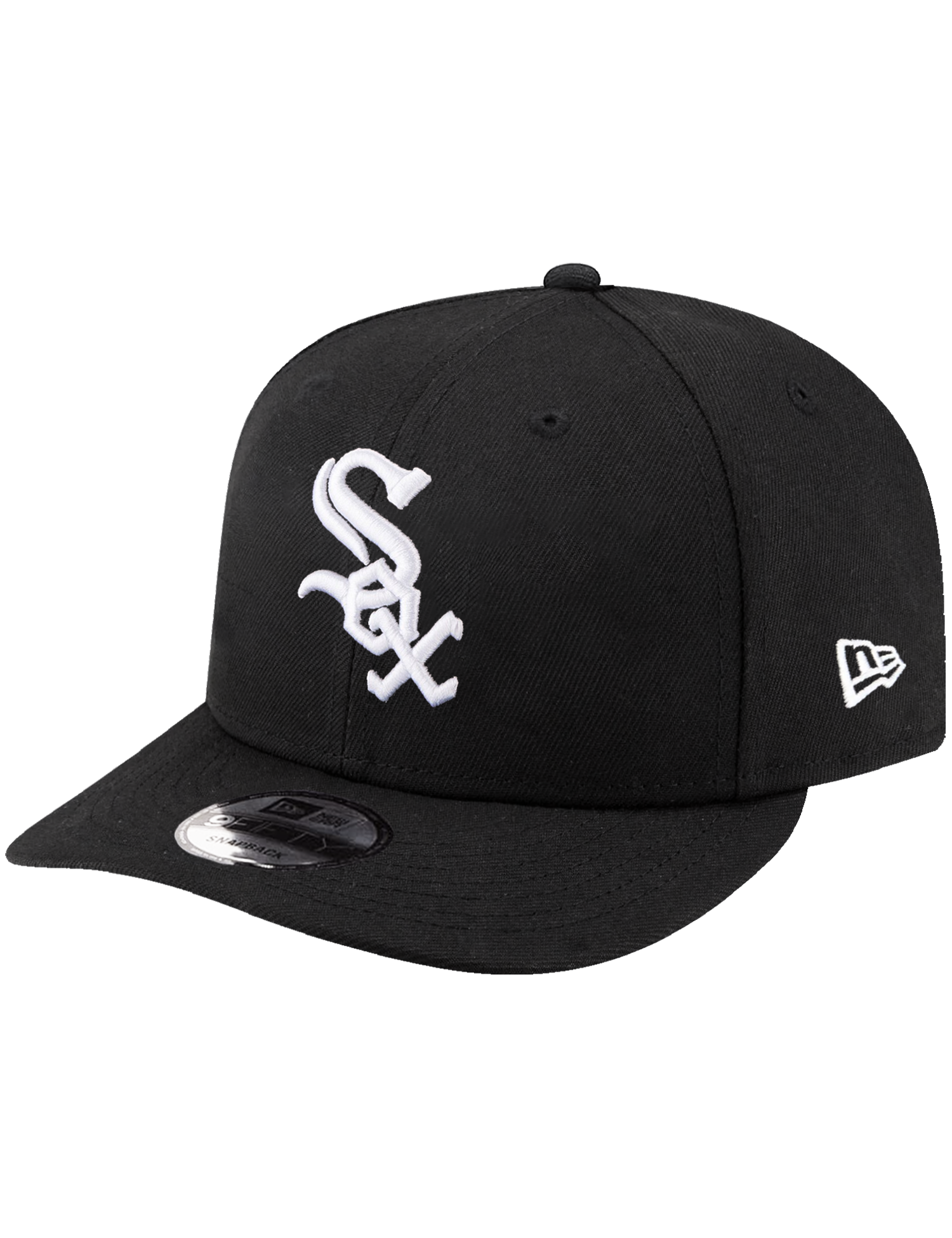 Chicago White Sox New Era MLB Team 9FIFTY Pre-Curved Snapback Hat - Black