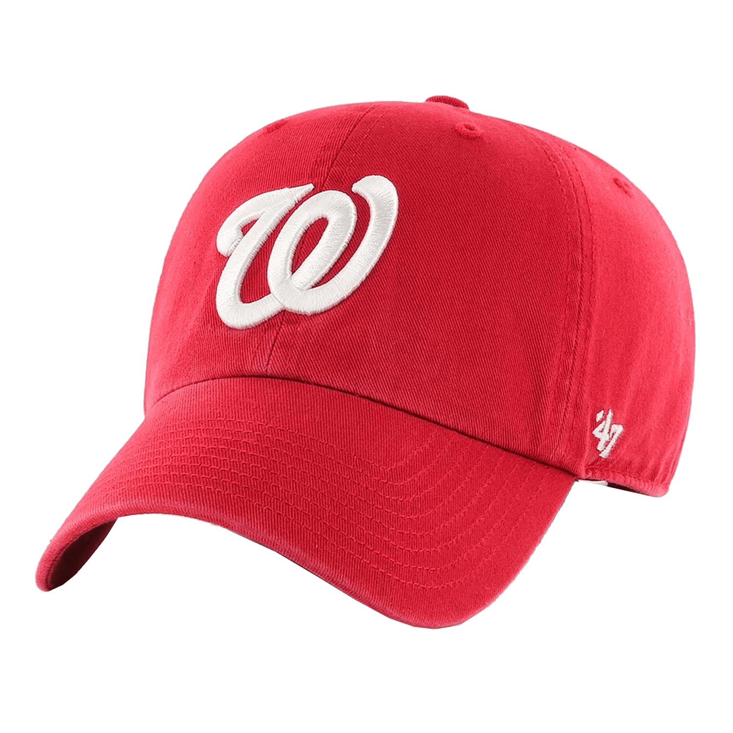 Washington Nationals '47 MLB Team Clean Up Strapback Hat - Red