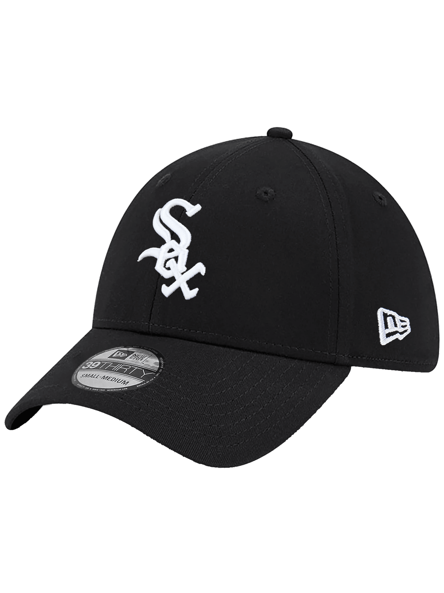 Chicago White Sox New Era MLB Team 39THIRTY Stretch-Fit Hat - Black