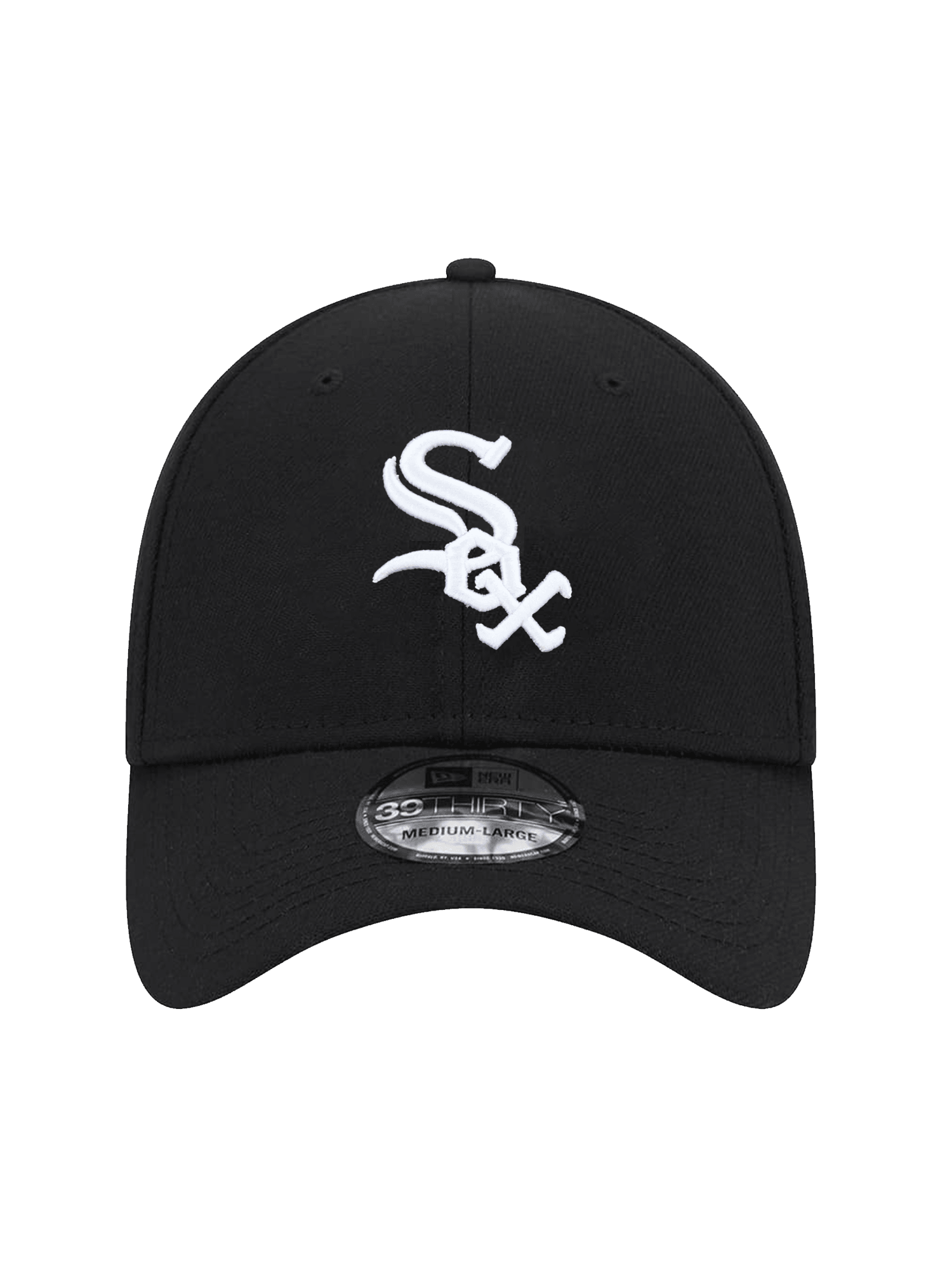 Chicago White Sox New Era MLB Team 39THIRTY Stretch-Fit Hat - Black