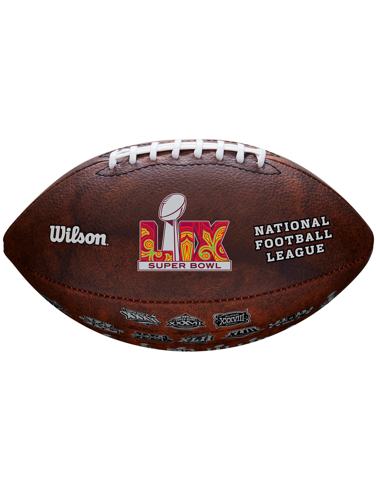 Super Bowl LIX Wilson NFL Commemorative Throwback Full Size Football