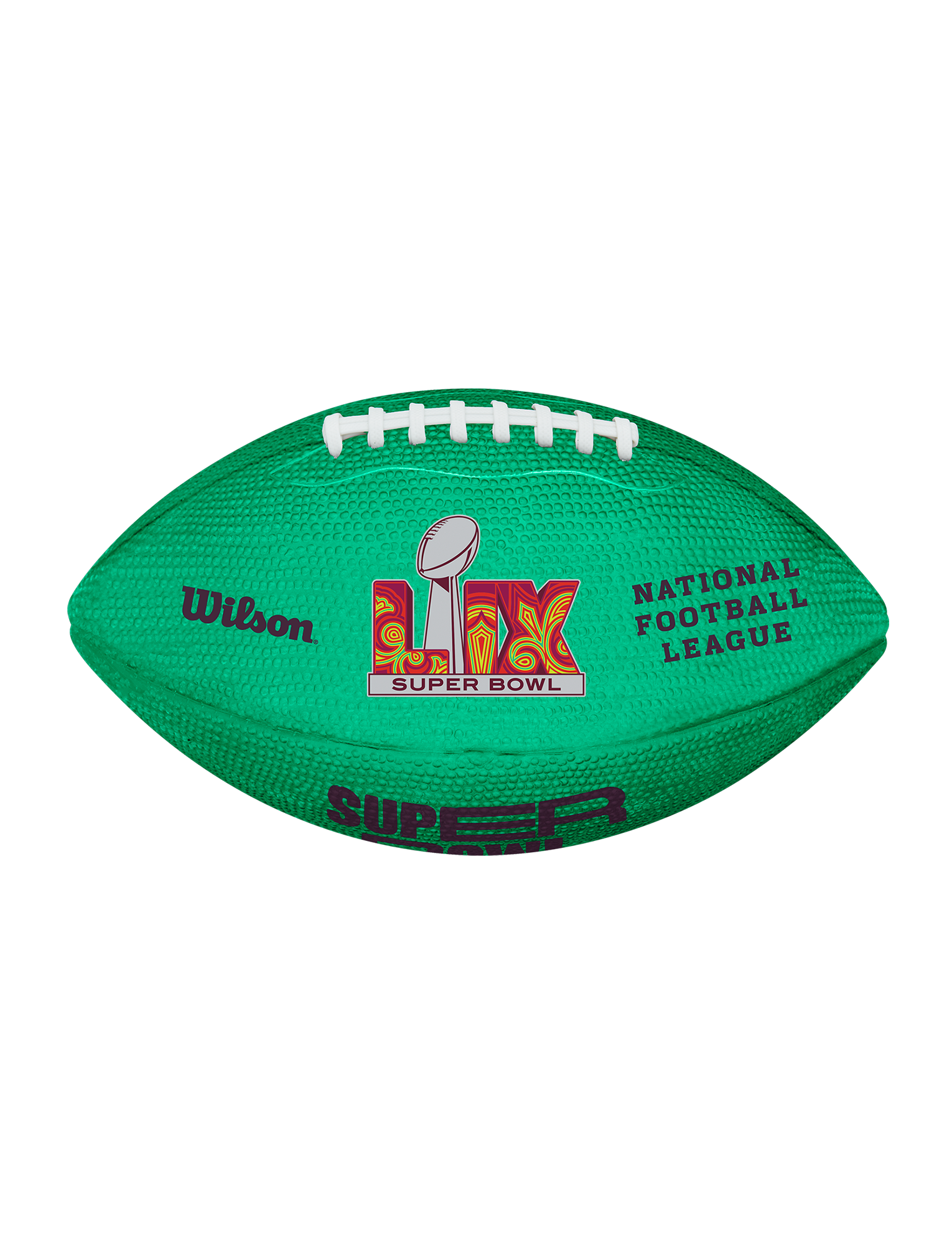 Super Bowl LIX Wilson NFL Junior Size Logo Football - Mint