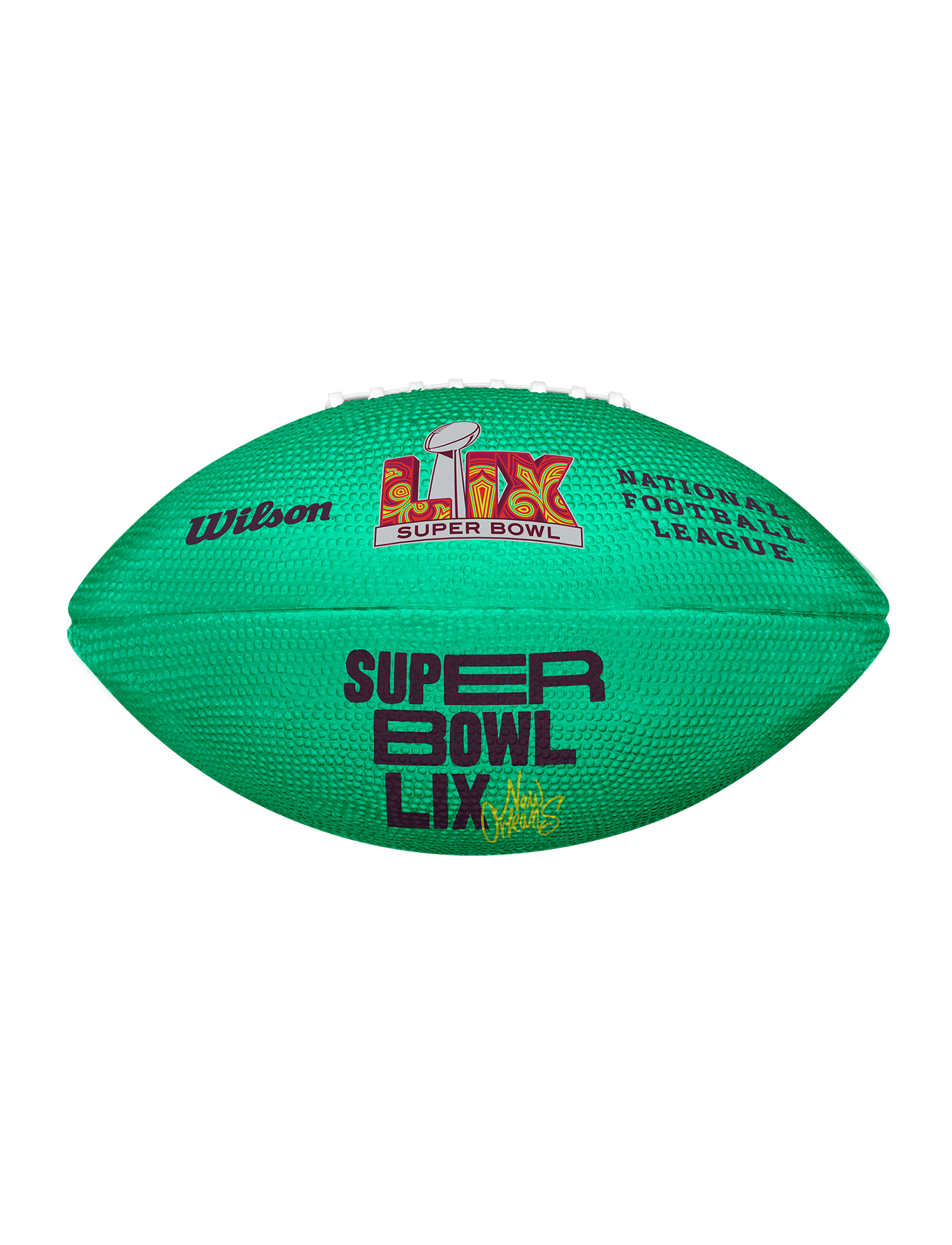 Super Bowl LIX Wilson NFL Junior Size Logo Football - Mint