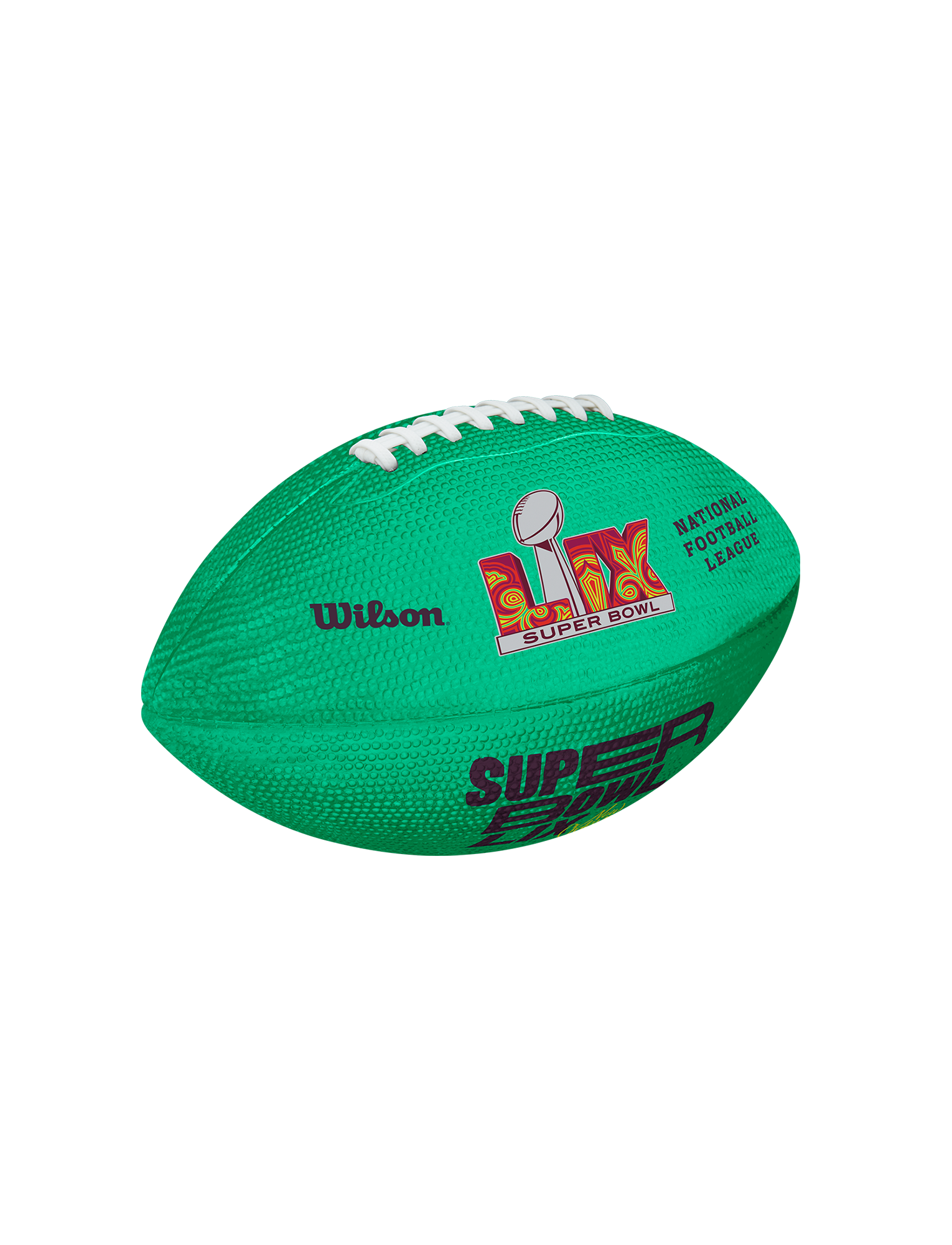 Super Bowl LIX Wilson NFL Junior Size Logo Football - Mint