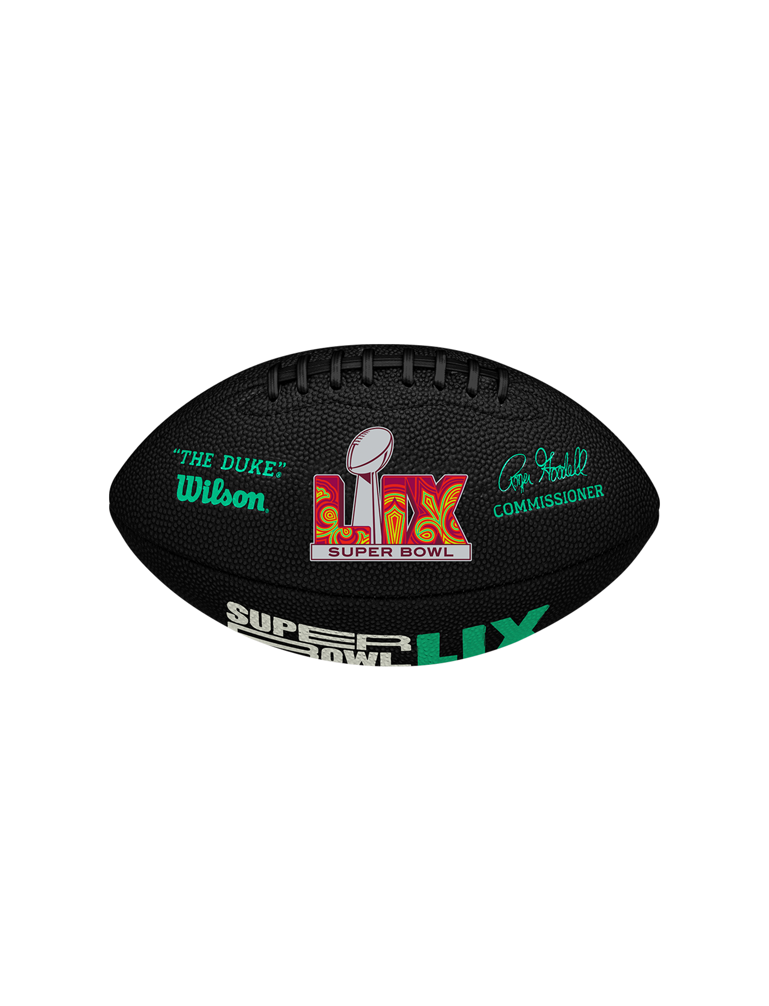 Super Bowl LIX Wilson NFL Mini Size Logo Soft Touch Football - Black