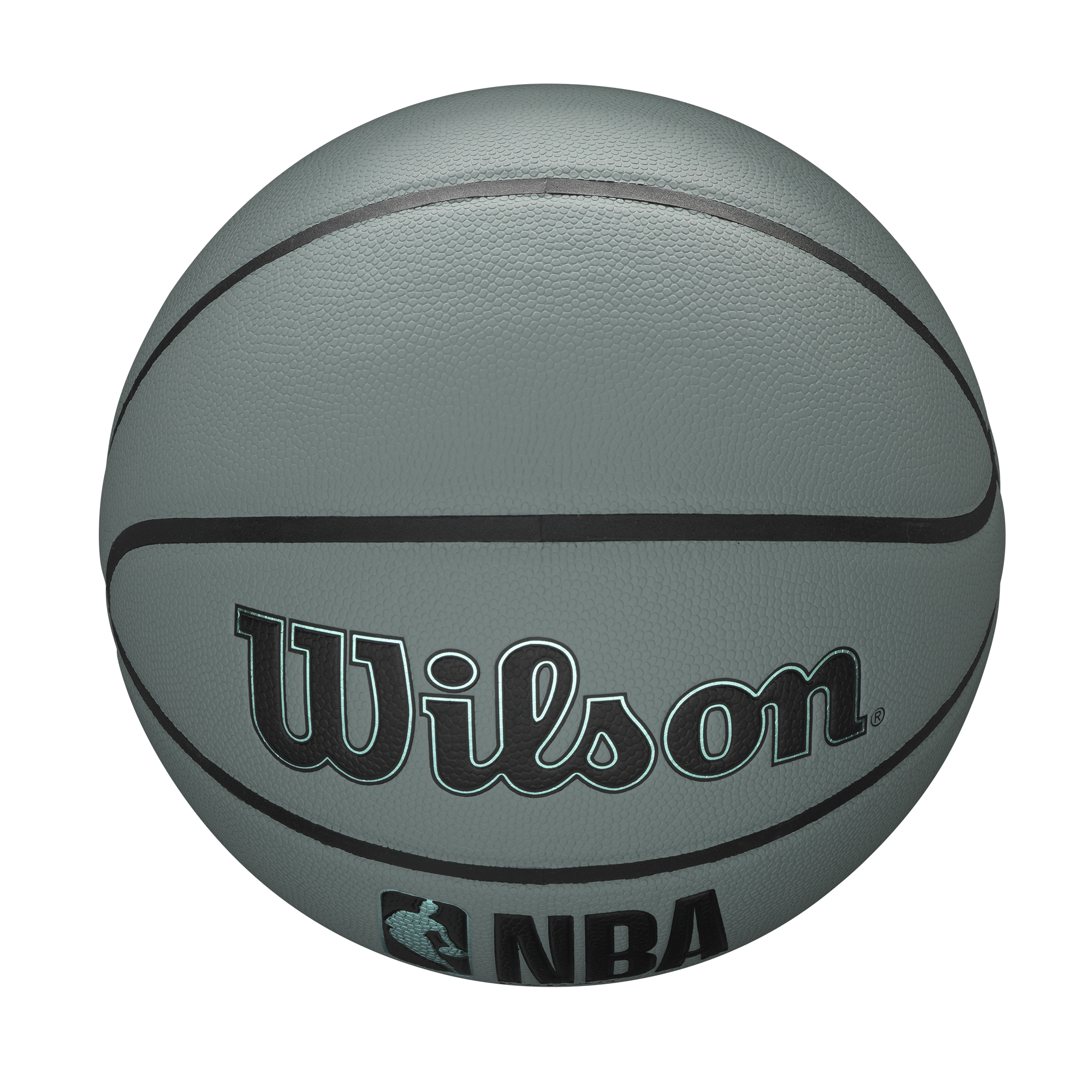 Youths Wilson NBA Forge Size 5 All Surface Basketball Ball - Blue Grey