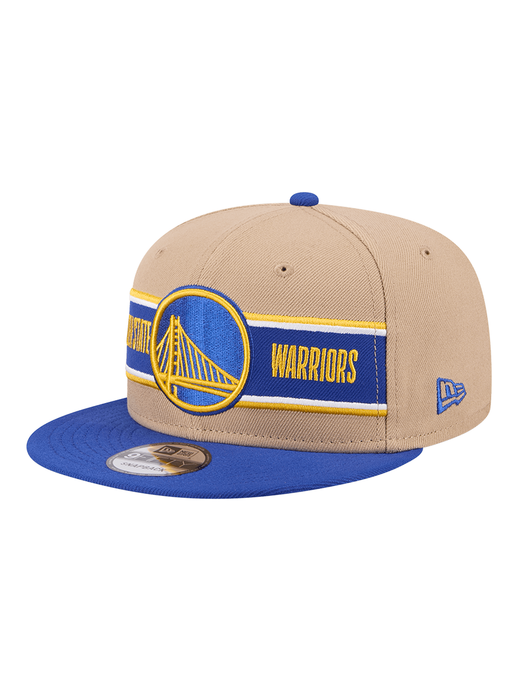 Youths Golden State Warriors New Era NBA 24 Draft 9FIFTY Snapback Hat - Tan