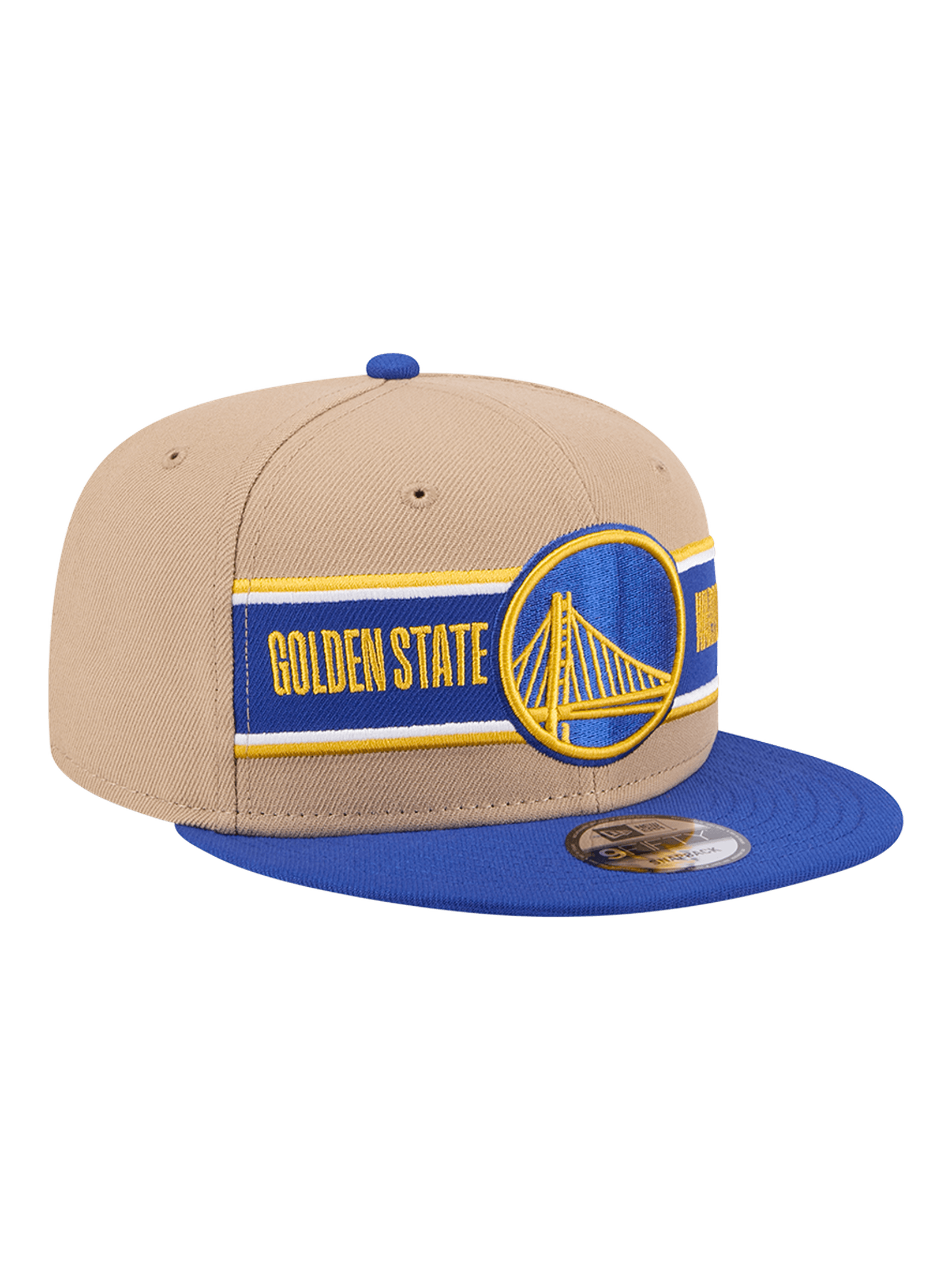 Youths Golden State Warriors New Era NBA 24 Draft 9FIFTY Snapback Hat - Tan