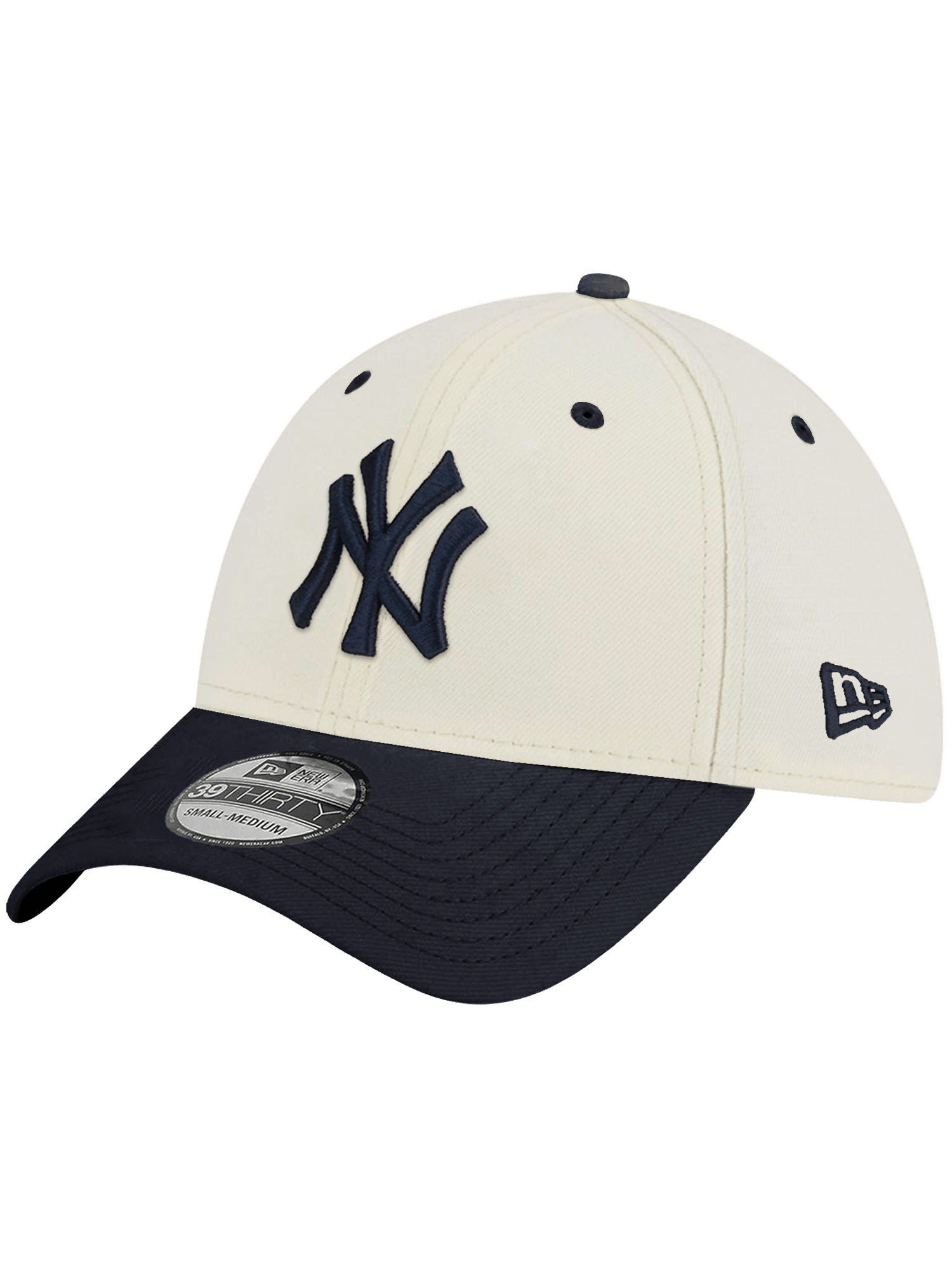 New York Yankees New Era MLB 2T Team 39THIRTY Stretch-Fit Hat - Chrome