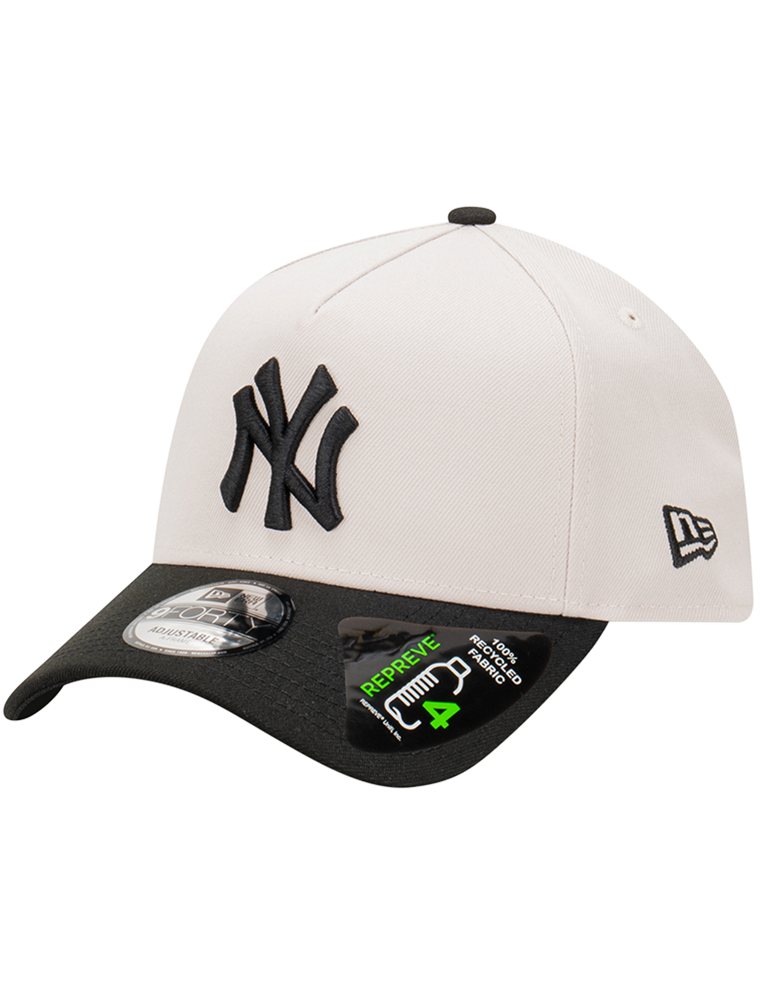 New York Yankees New Era MLB Repreve 9FORTY A-Frame Snapback Hat - Stone