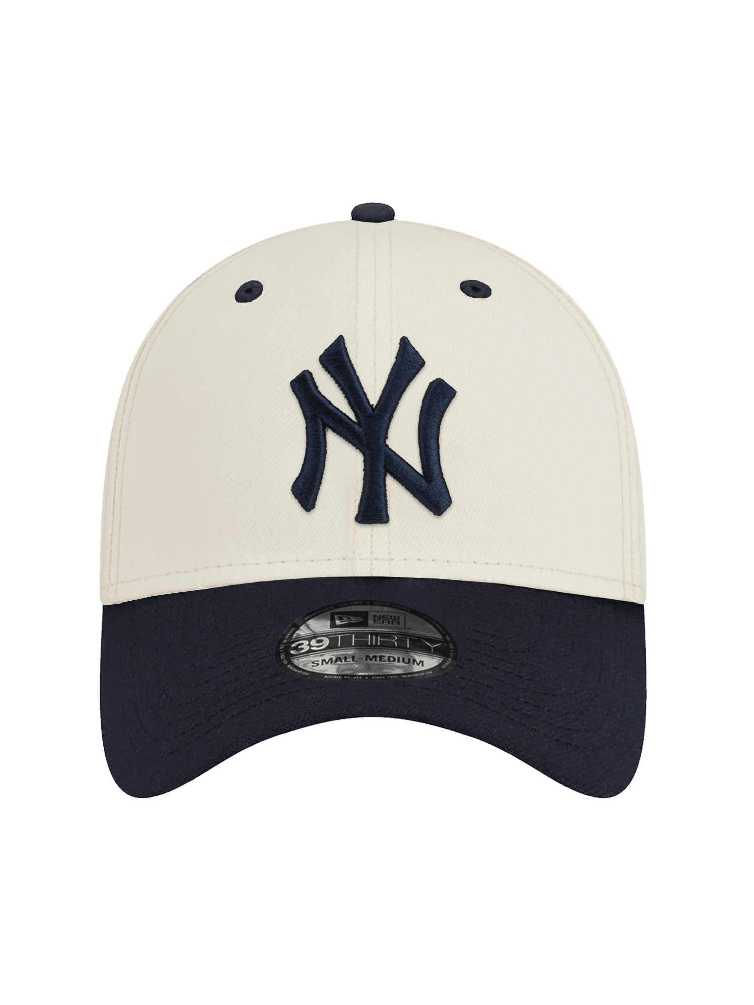 New York Yankees New Era MLB 2T Team 39THIRTY Stretch-Fit Hat - Chrome